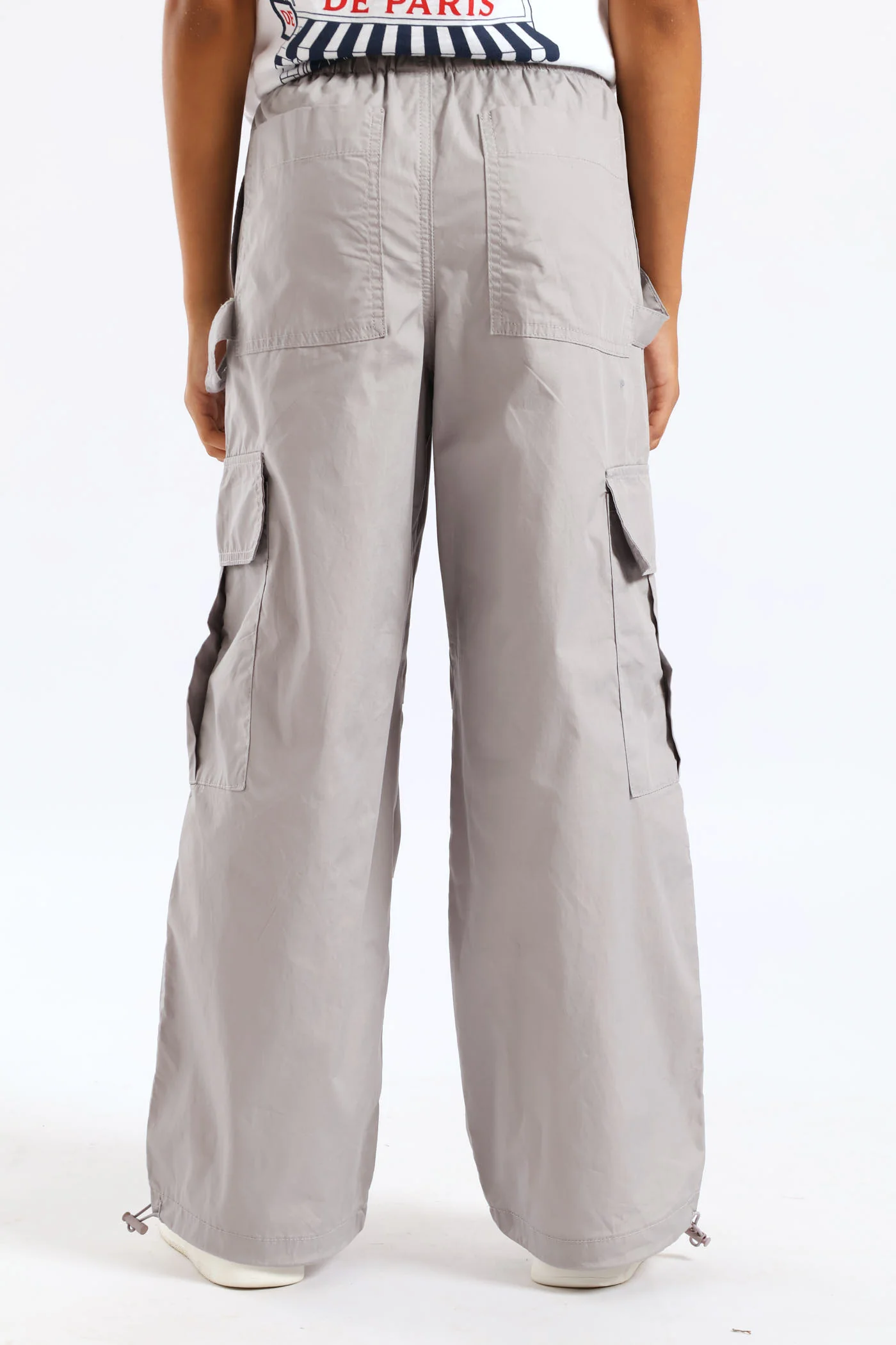 Girls Parachute Pants - Grey - Image 4