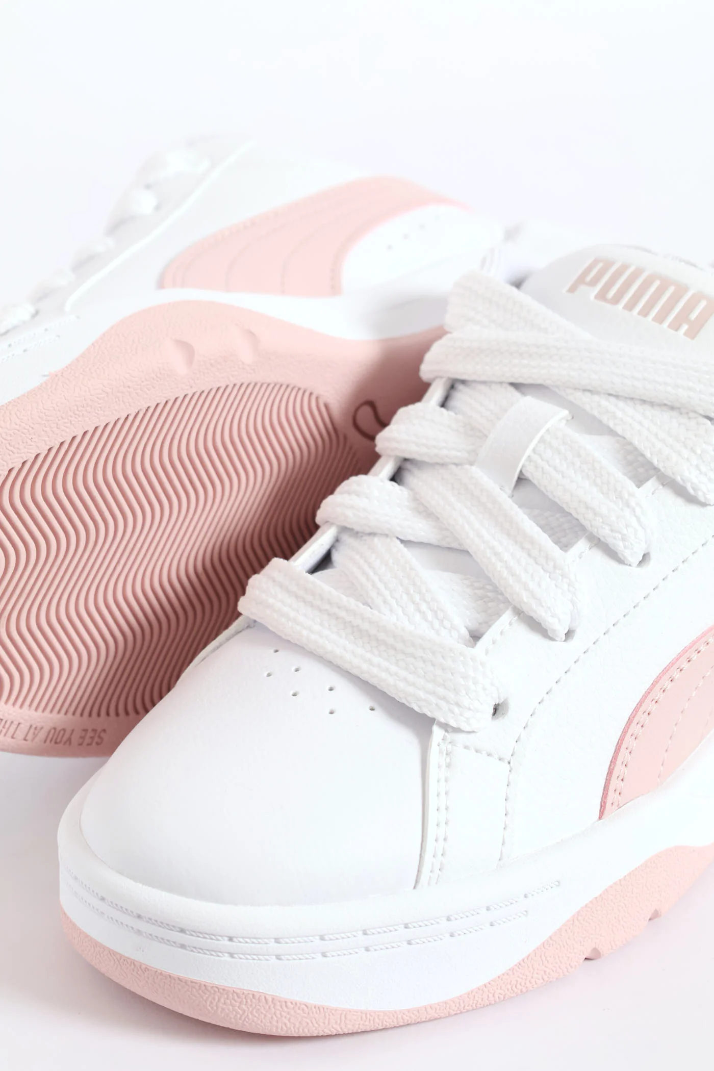 Girls Park Lifestyle Easy Sneaker - White/Pink - Image 2