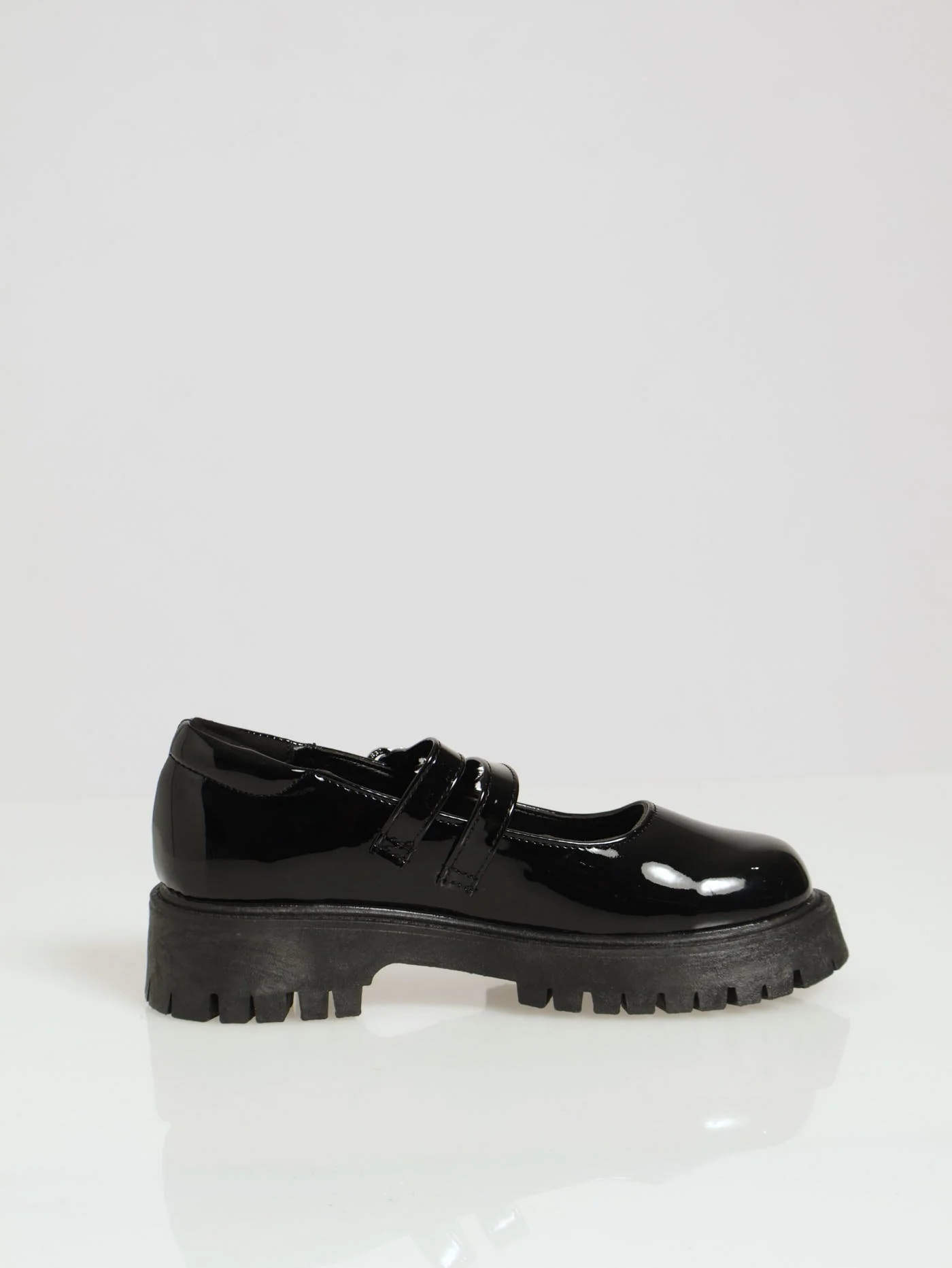 Girls Patent Chunky Maryjane - Black - Image 2