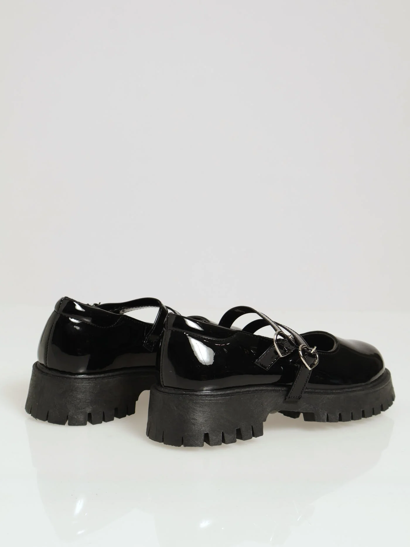 Girls Patent Chunky Maryjane - Black - Image 3