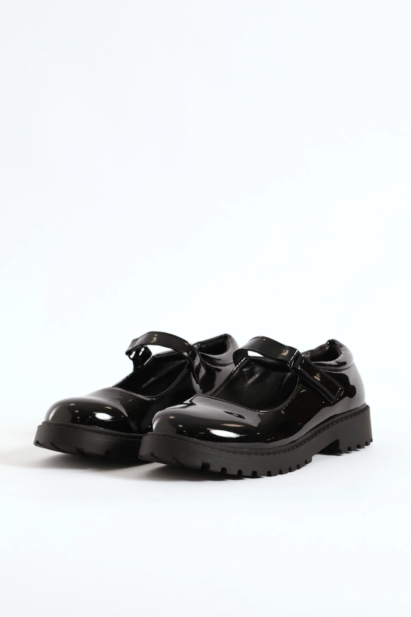 Girls Patent Mary Jane Shoe - Black - Image 5