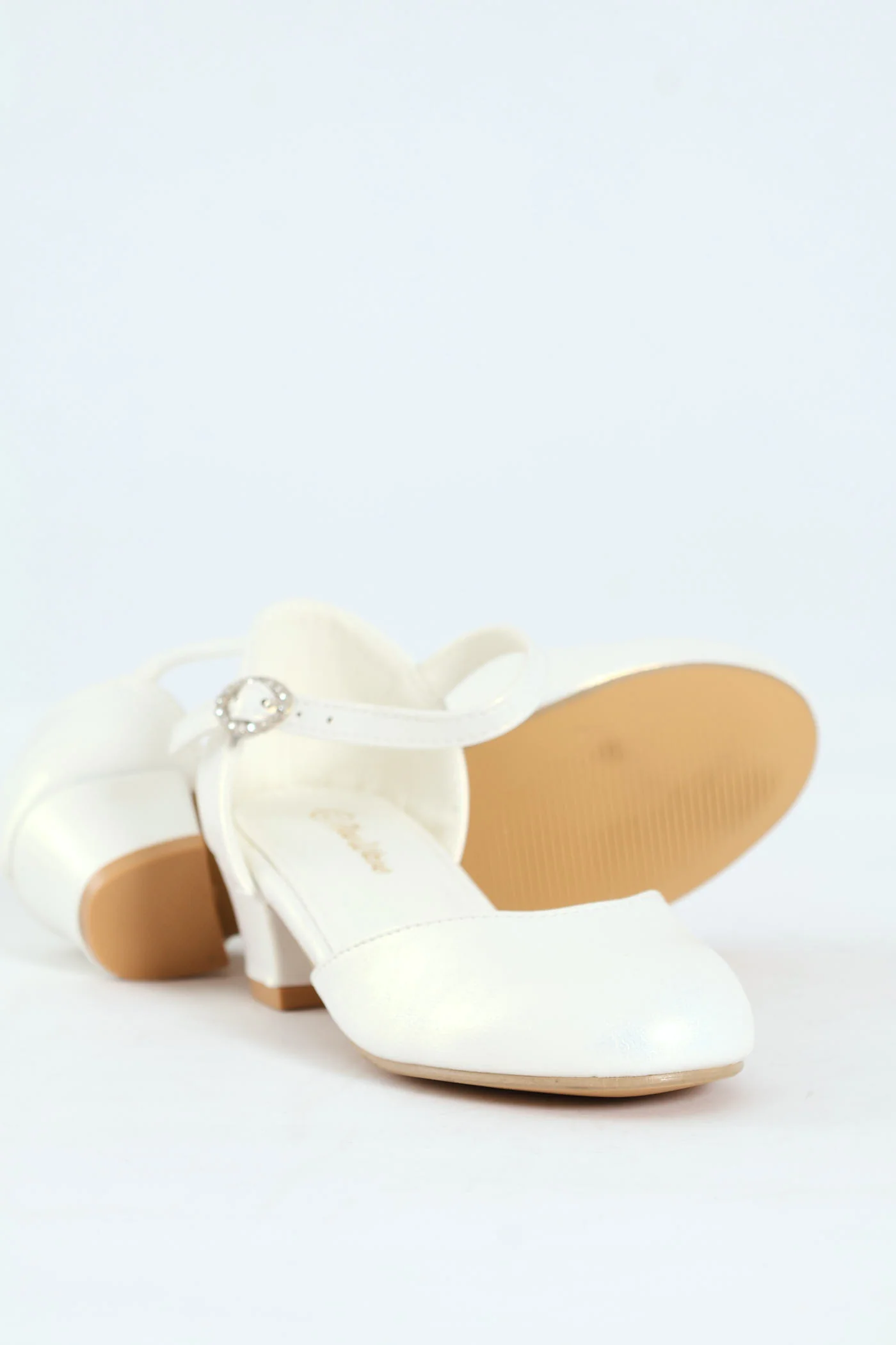Girls Pearly Occasion Heel - White - Image 2