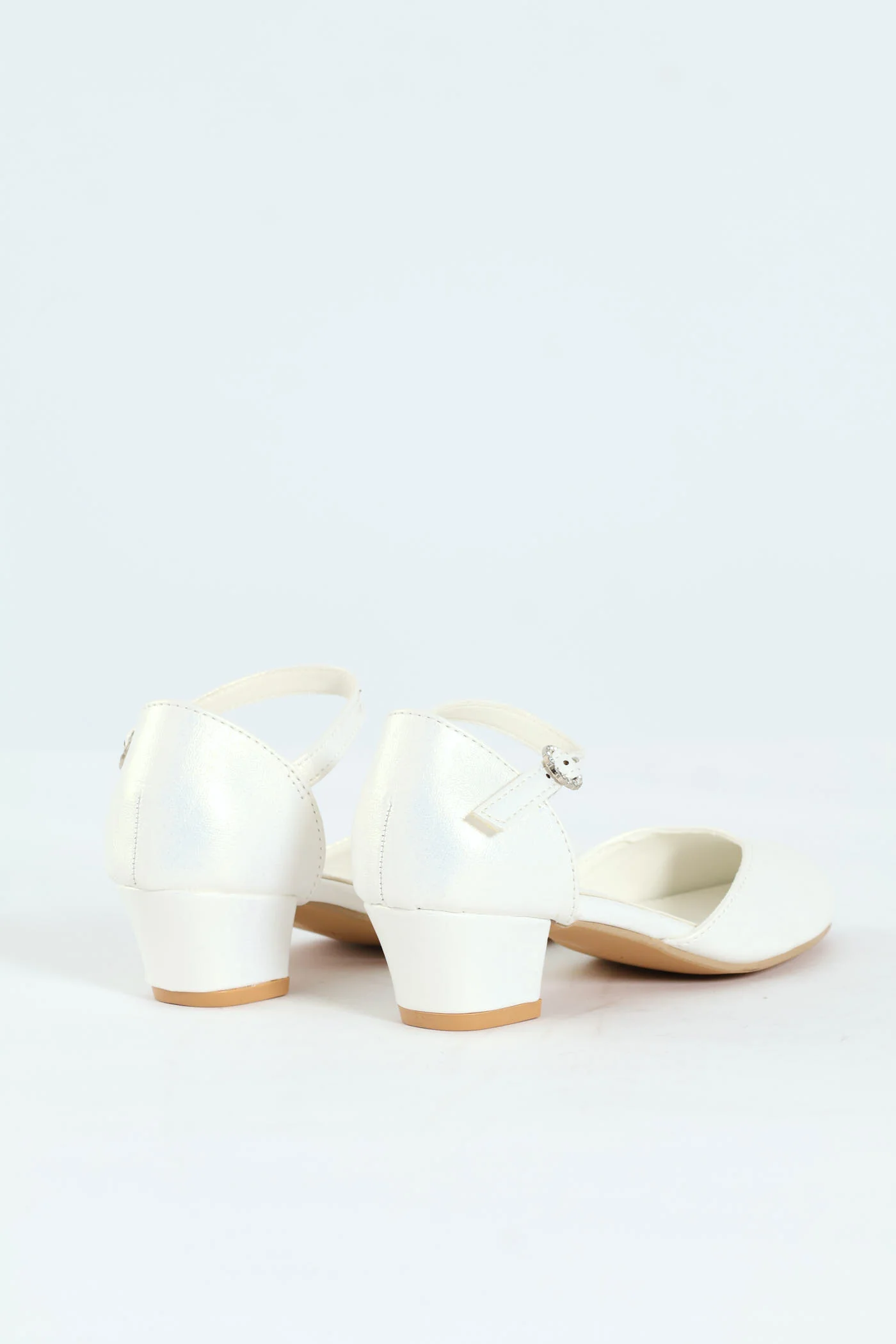 Girls Pearly Occasion Heel - White - Image 3