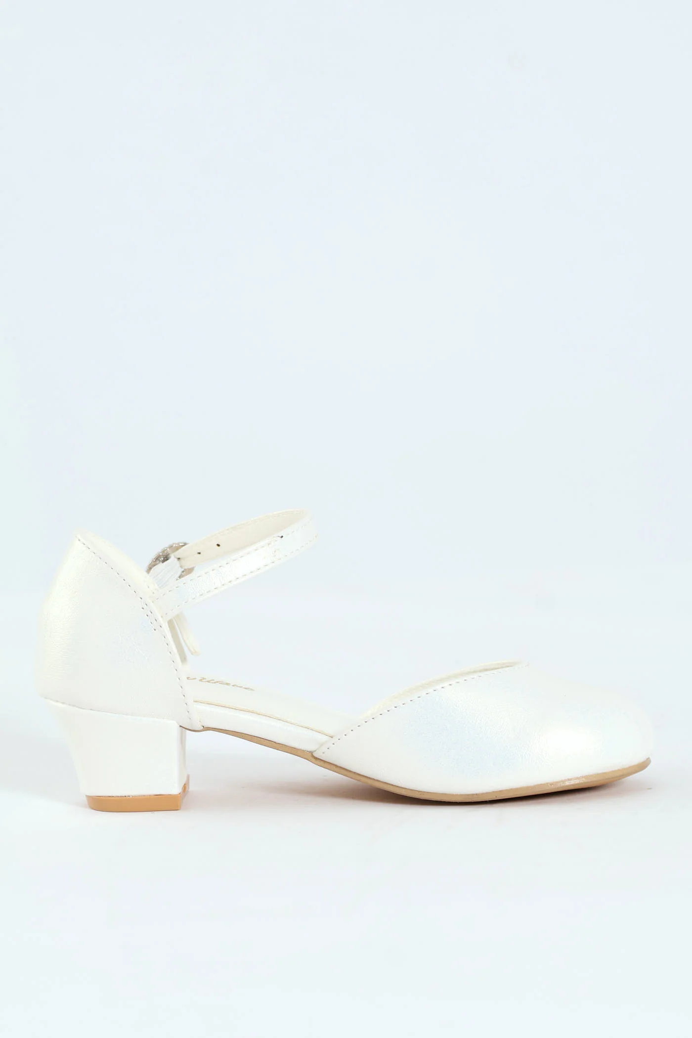 Girls Pearly Occasion Heel - White - Image 4