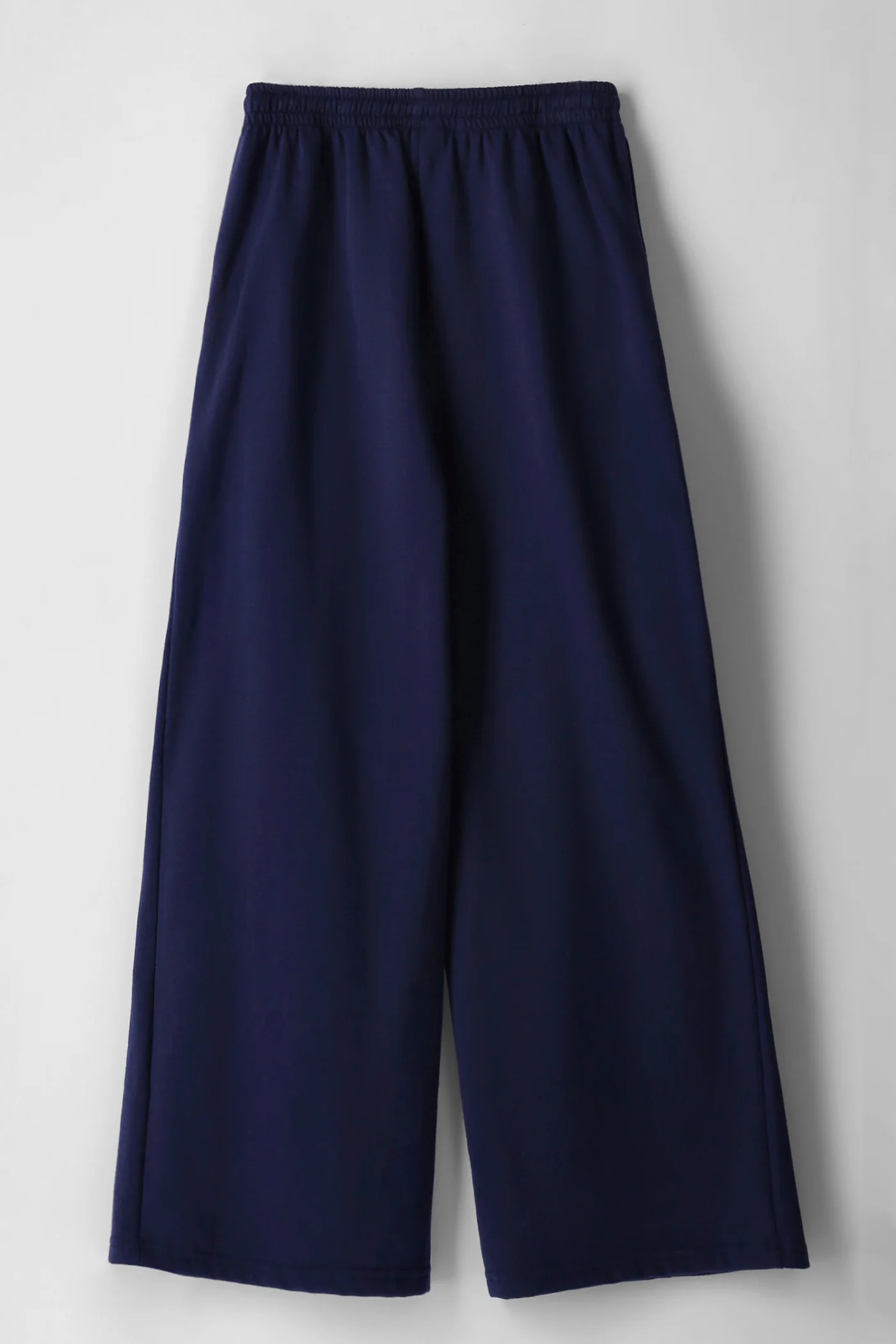 Girls Pintuck Front Wide Leg Trackpant - Navy - Image 2