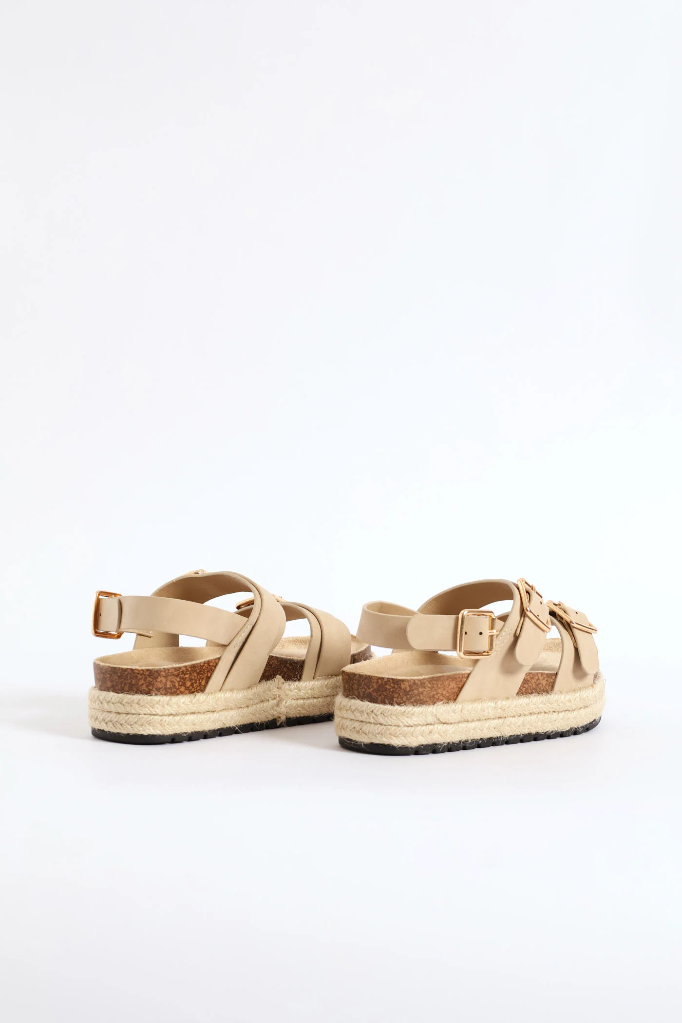 Girls Platform Espadrille Sandal - Taupe - Image 6