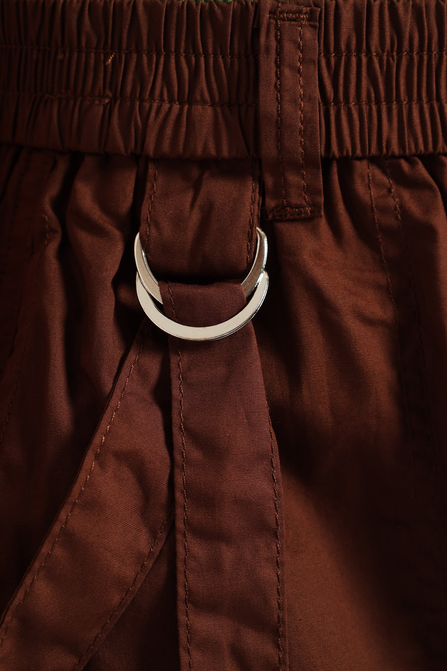 Girls Poplin Cargo Skirt - Brown - Image 5