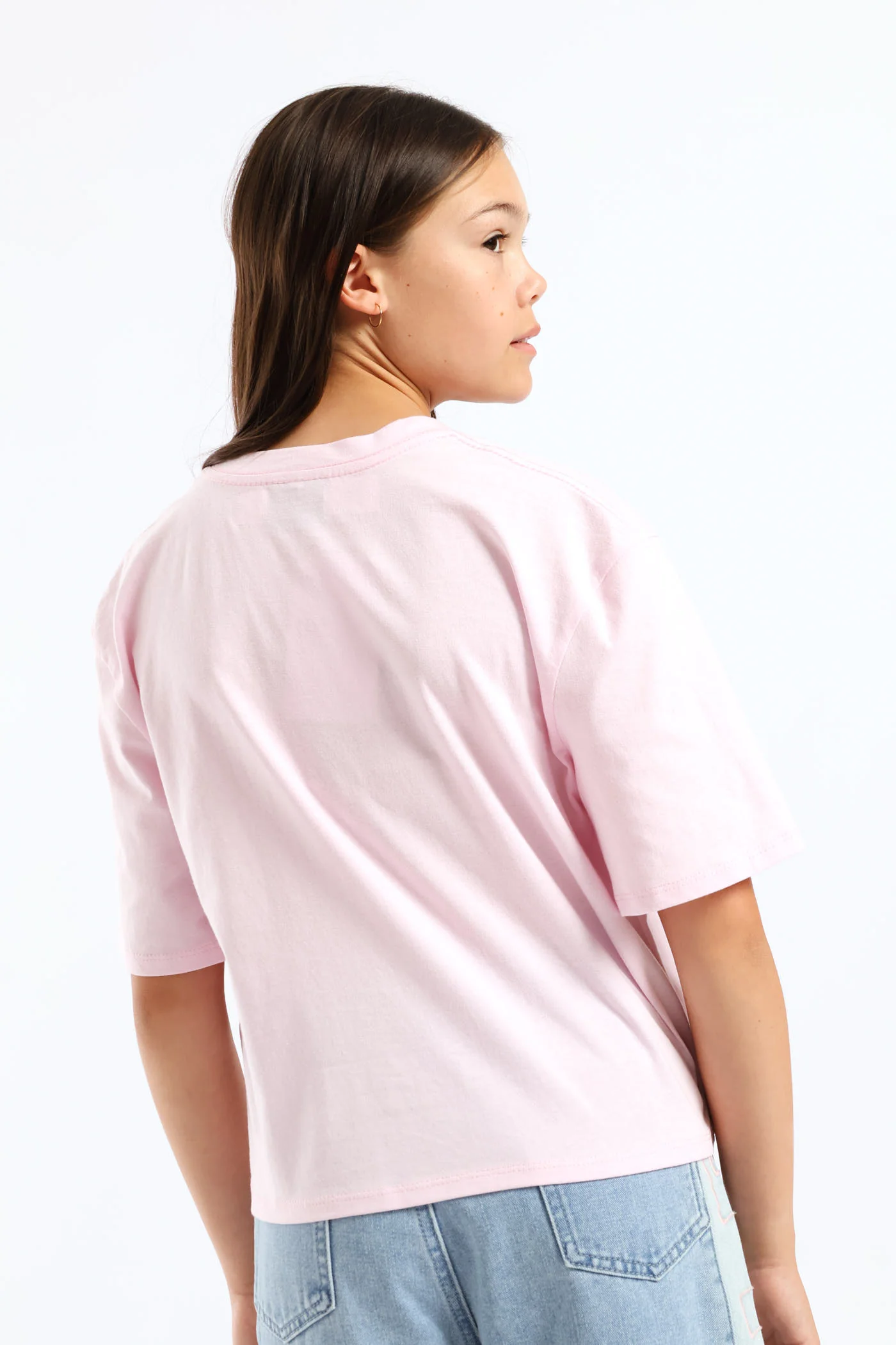 Girls Puerto Rico Boxy Tee - Pink - Image 4