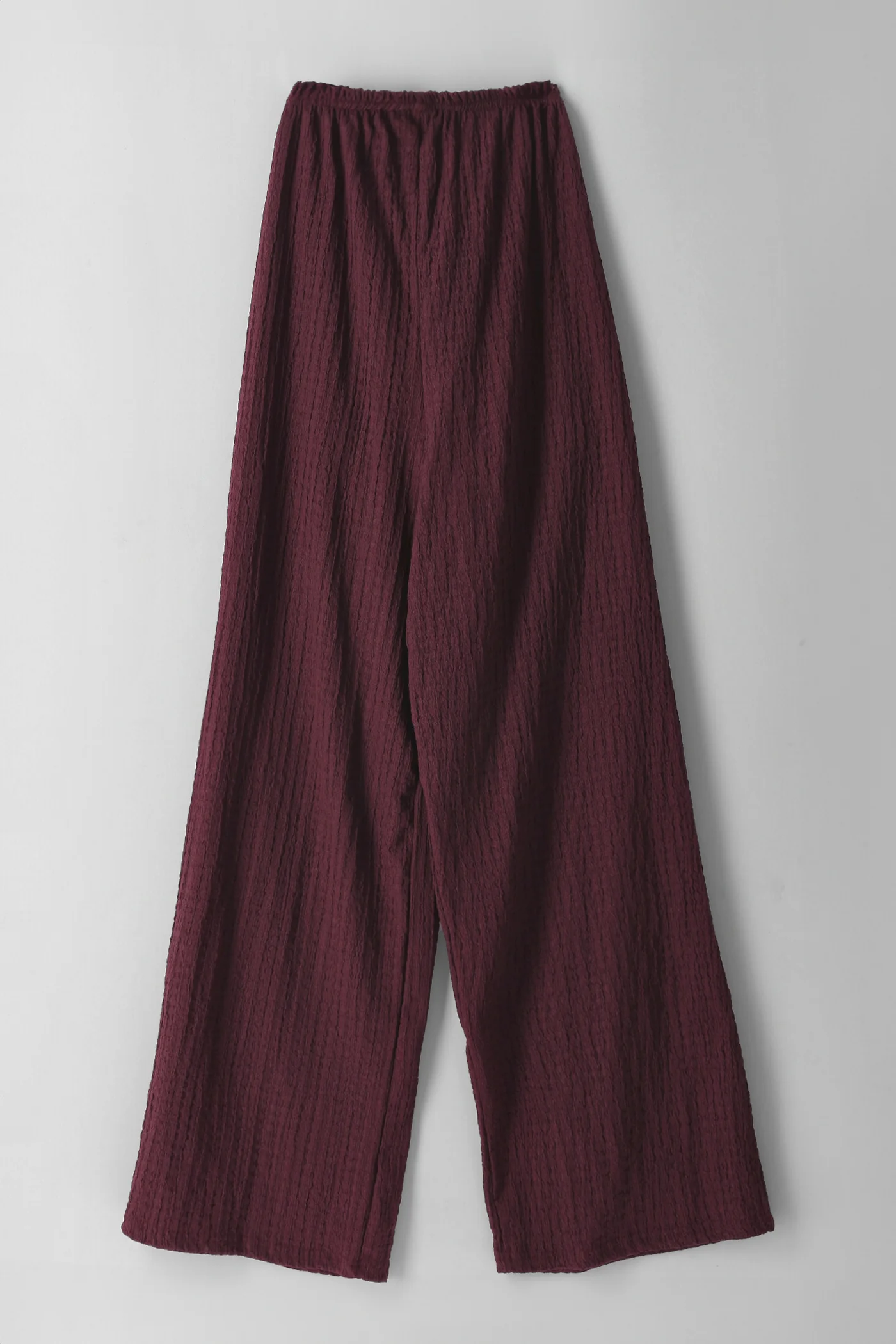 Girls Pull On Drawcord Pants - Burgundy - Image 3