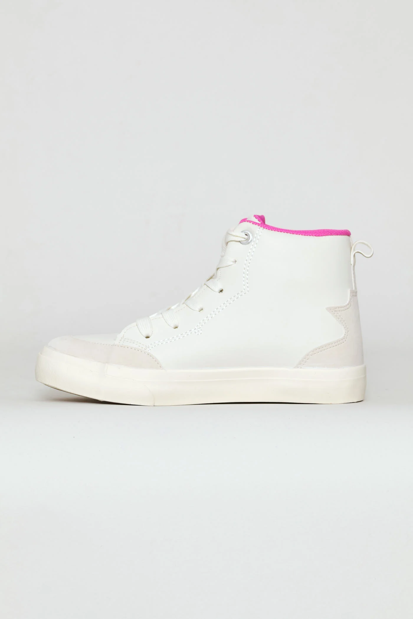 Girls Queen Hitop Sneaker - Off White - Image 4