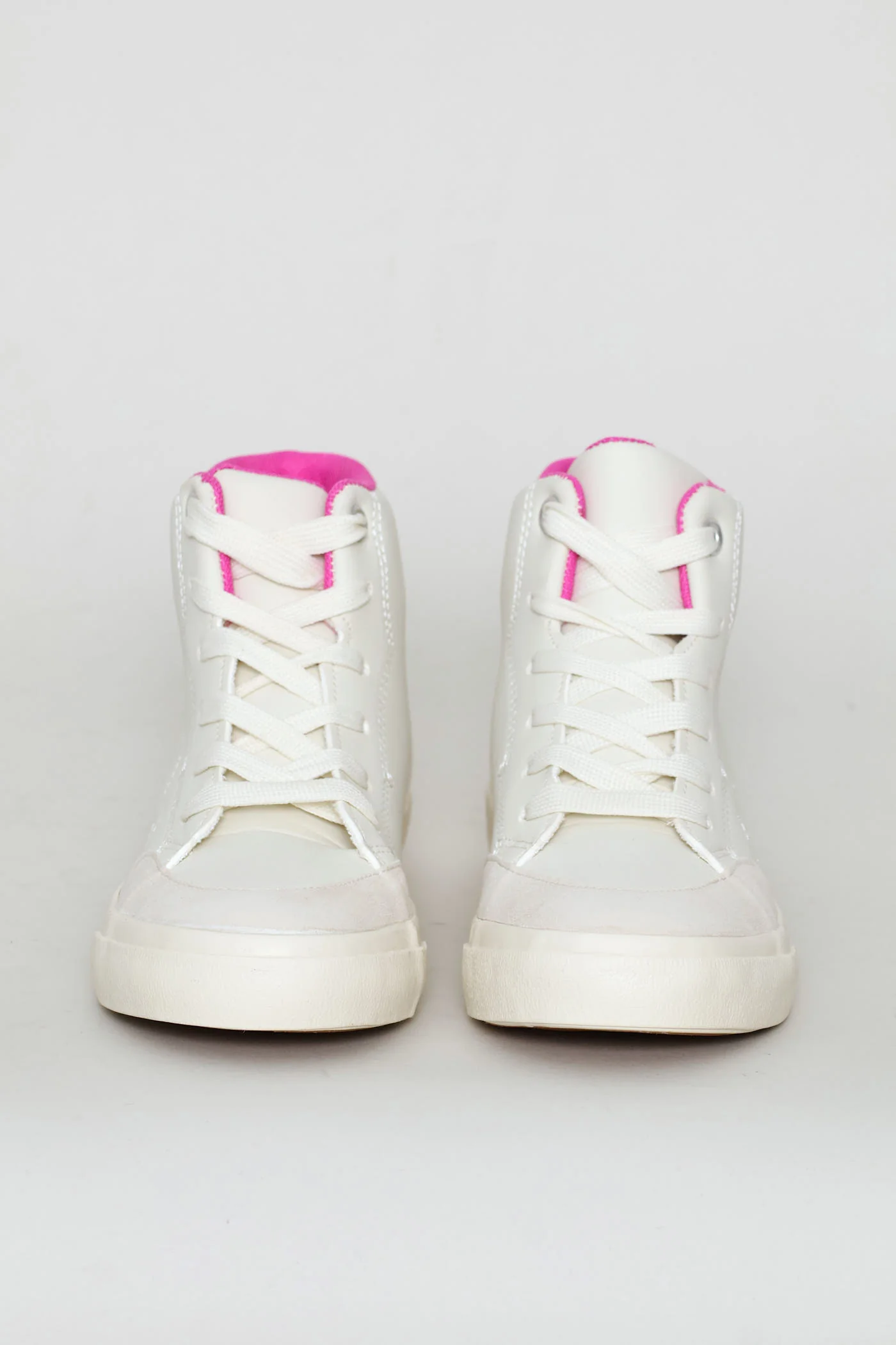 Girls Queen Hitop Sneaker - Off White - Image 6