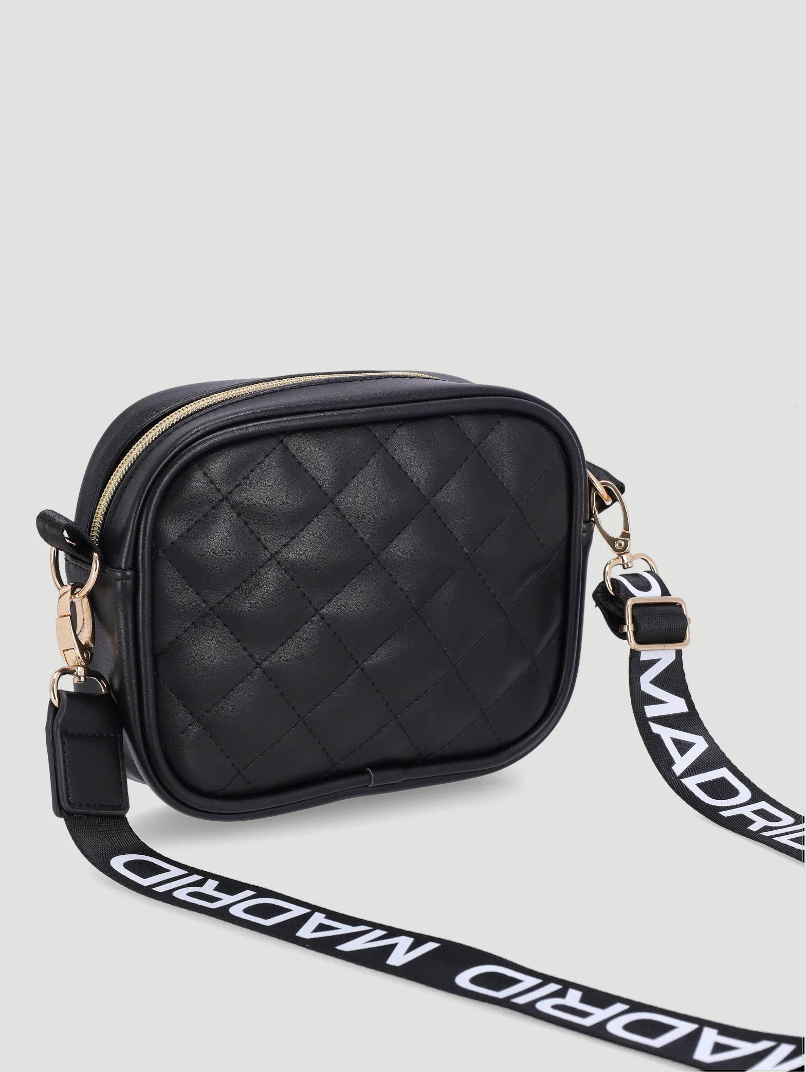 Girls Quilted Sling Bag - Black - Image 2