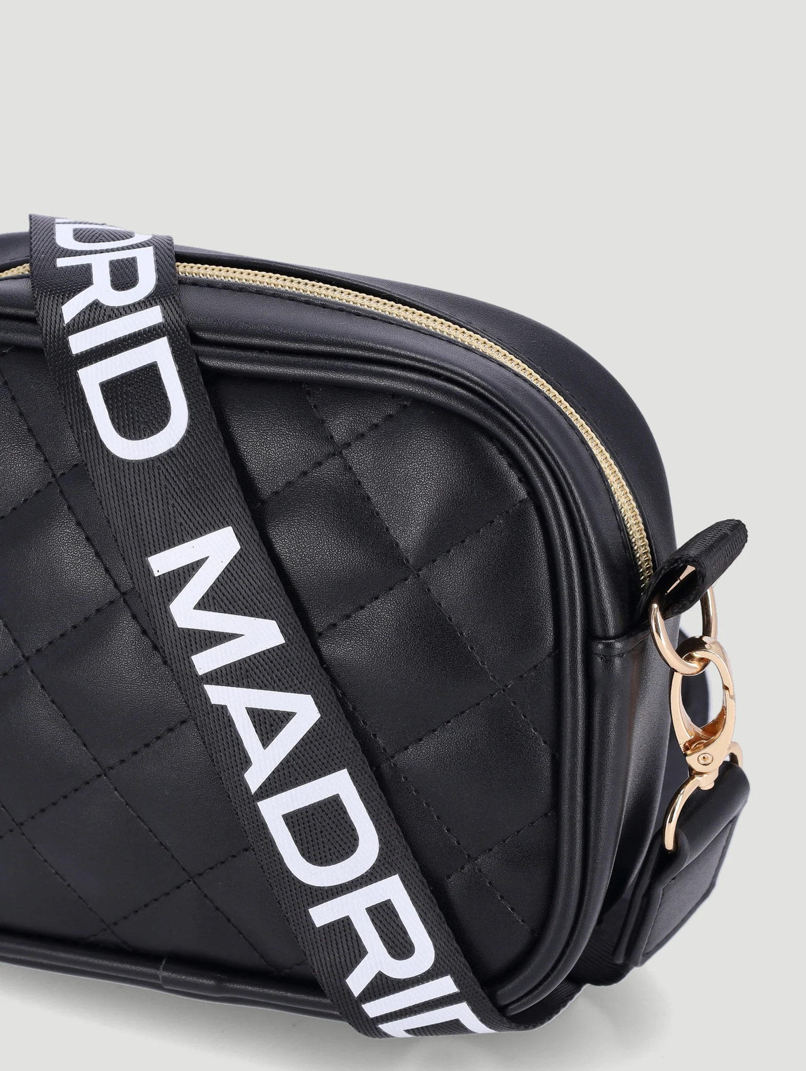 Girls Quilted Sling Bag - Black - Image 3