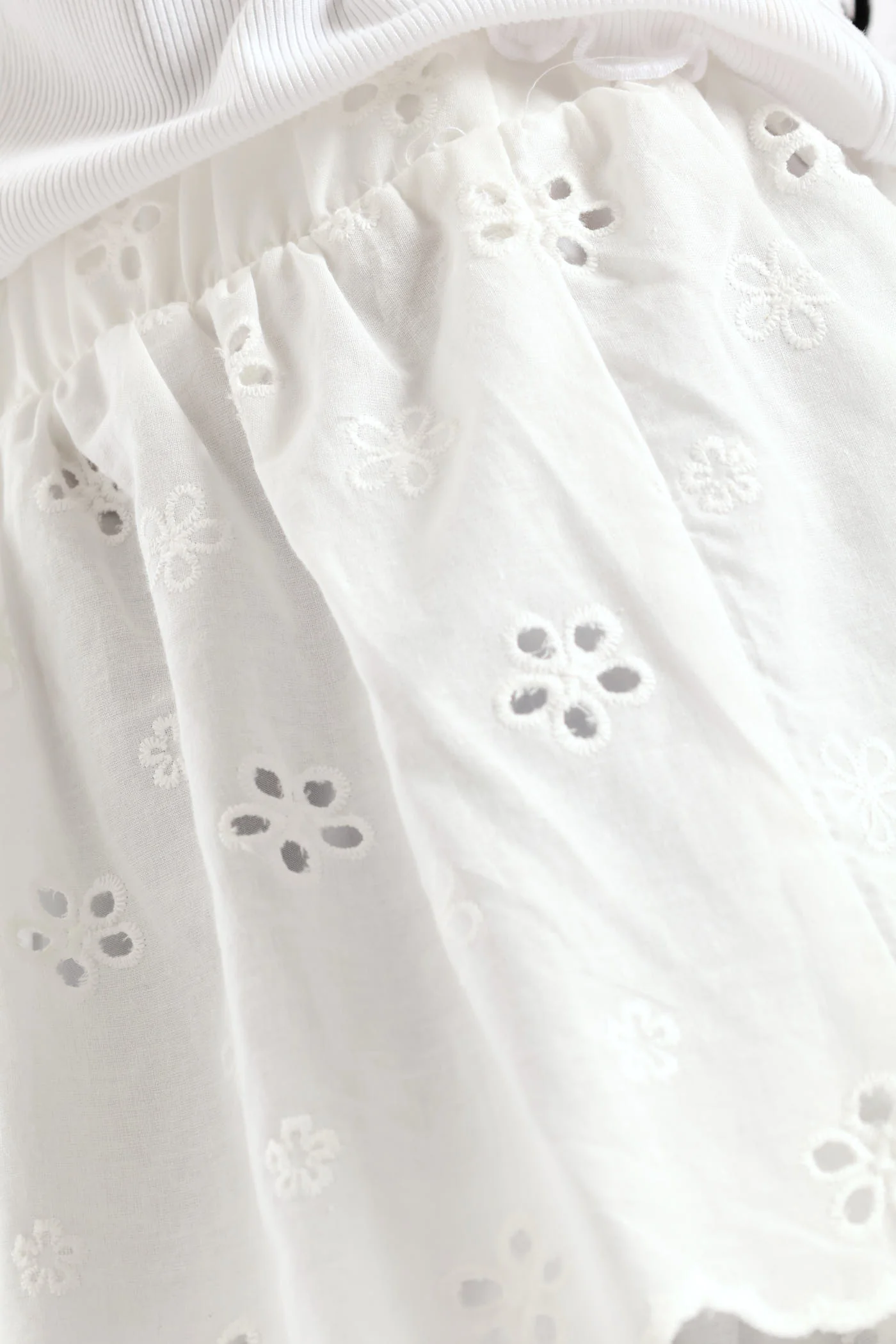 Girls Rara Anglaise Skirt - White - Image 5