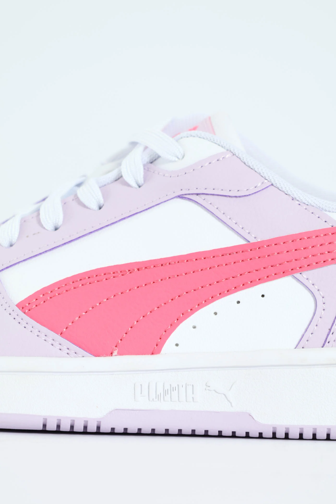 Girls Rebound V6 Low Jr Sneaker - Lilac - Image 7