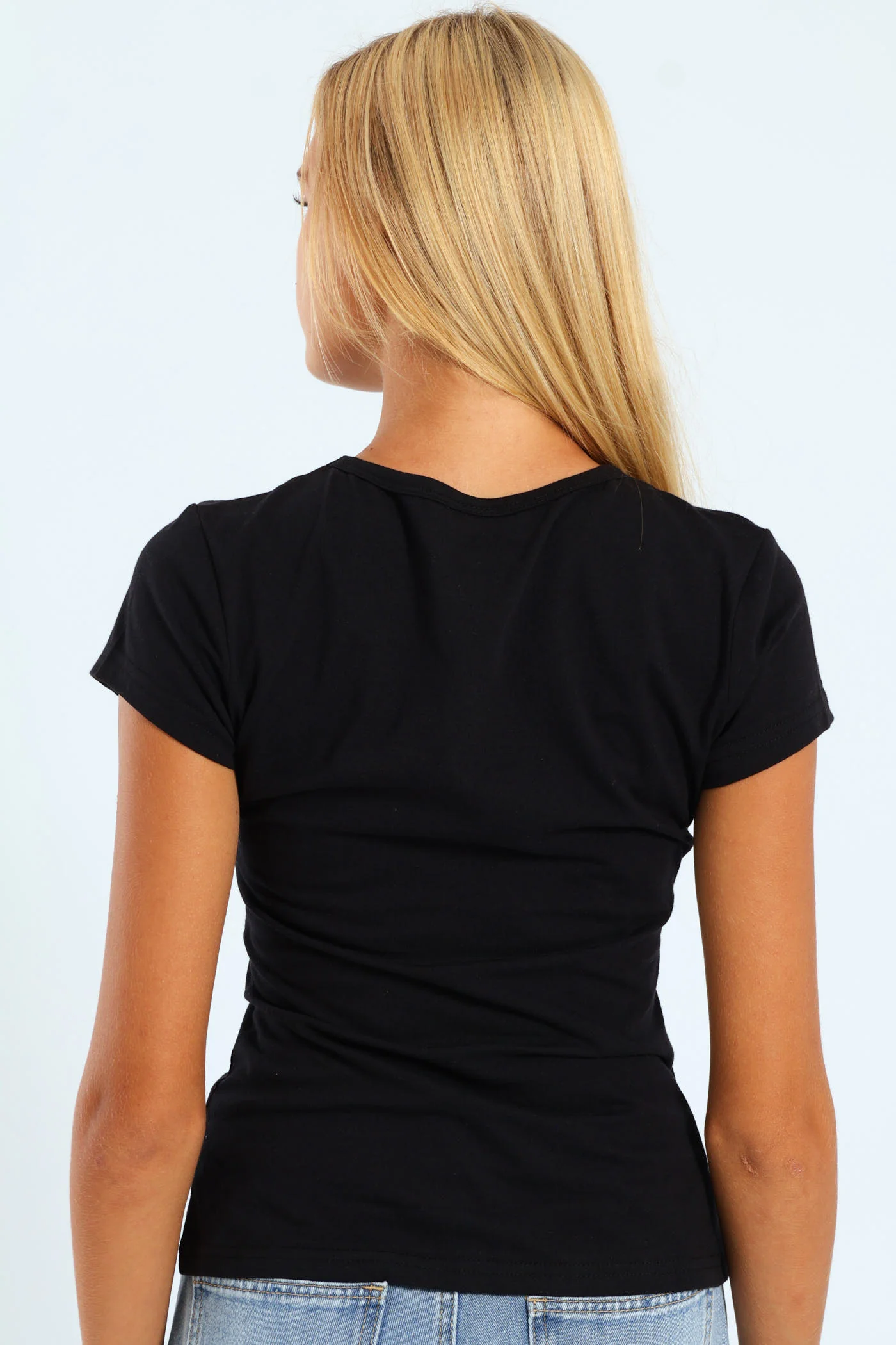 Girls Regular Tee - Black - Image 3