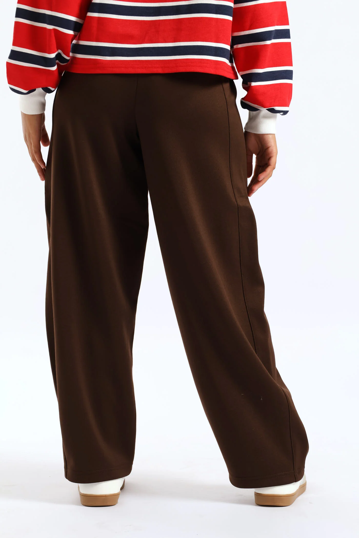 Girls Relaxed Trackpants - Brown - Image 4