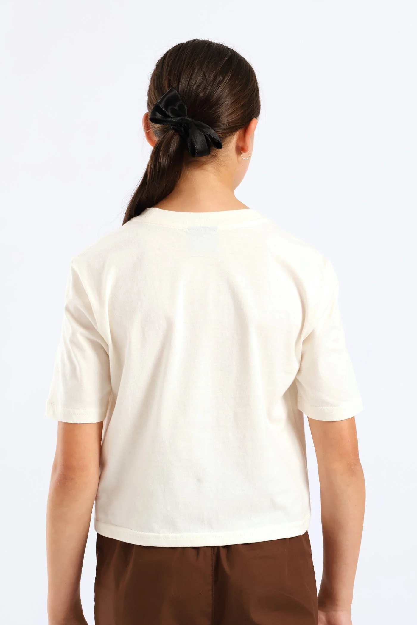Girls Rodeo Regular Tee - Cream - Image 4