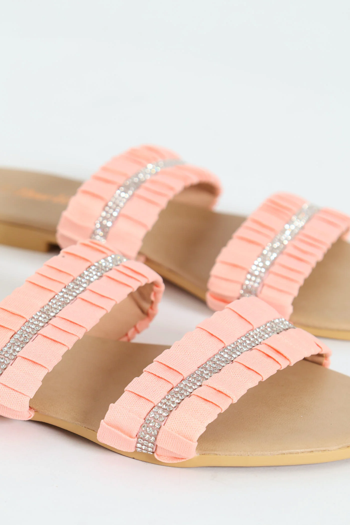 Girls Ruched Sandal - Blush - Image 3