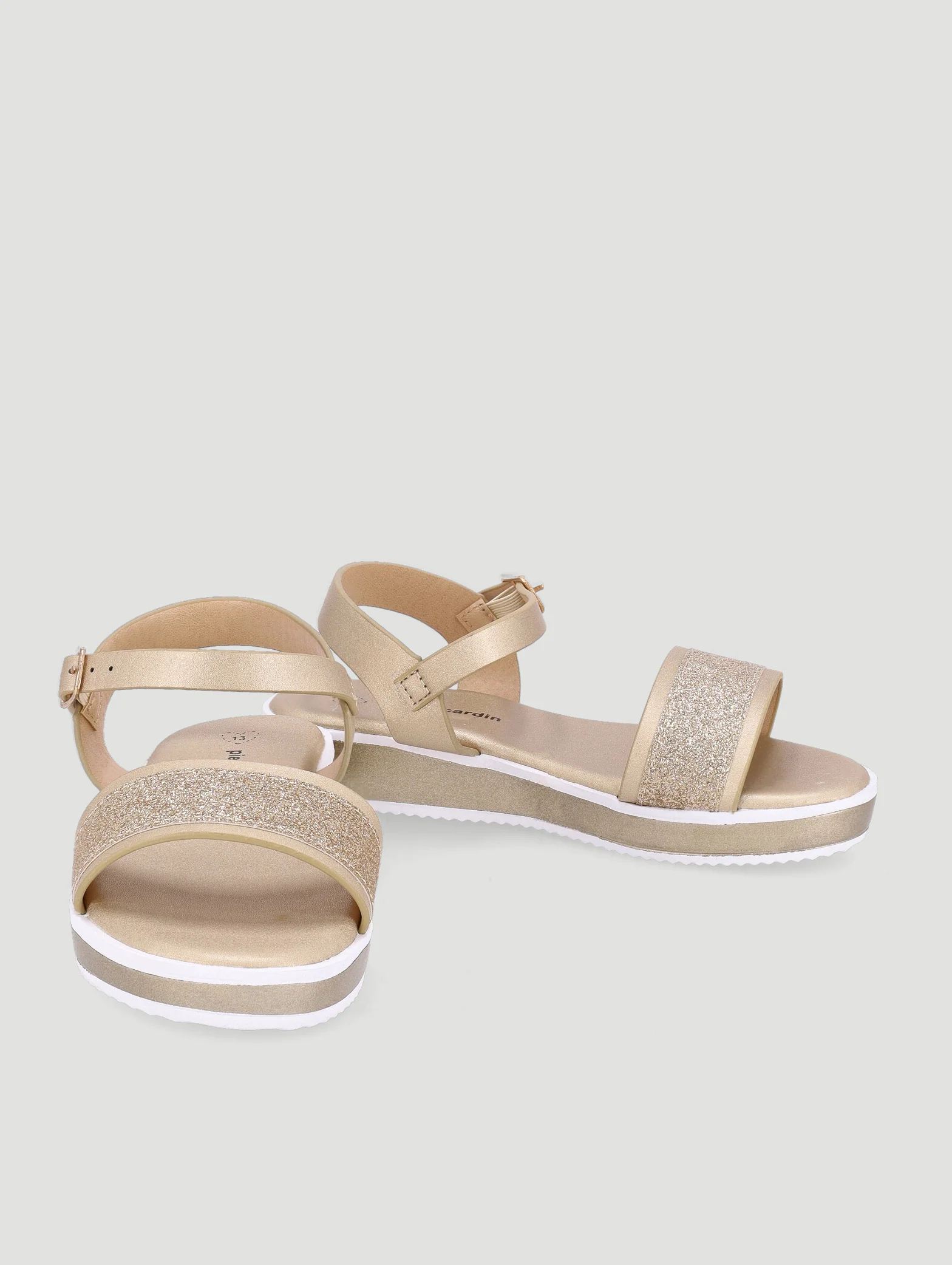Girls Scarlett Open Sandal - Gold - Image 2