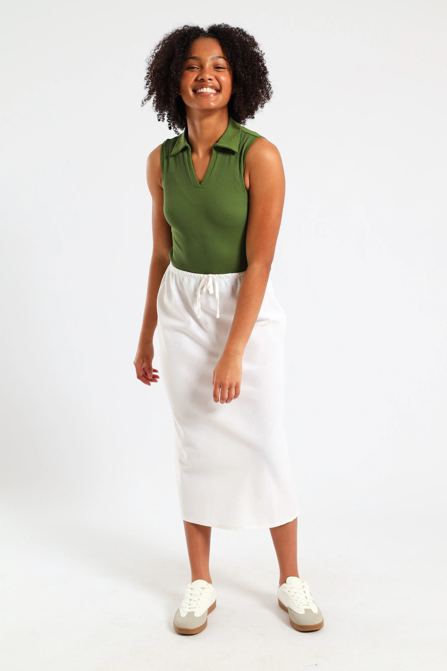 Girls Seamless Johnny Collar - Fatigue - Image 5