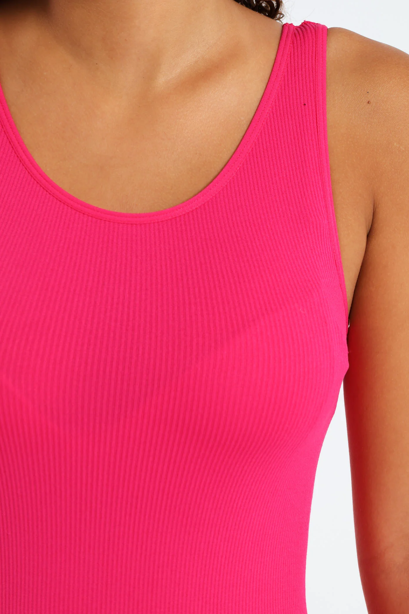 Girls Seamless Leotard - Cerise - Image 4