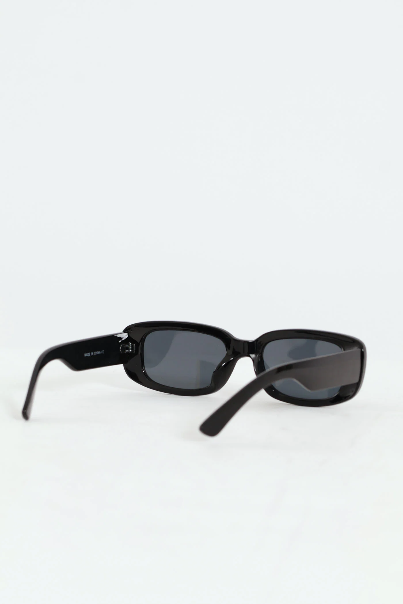 Girls Shiny Rectangle Sunnies - Black - Image 3