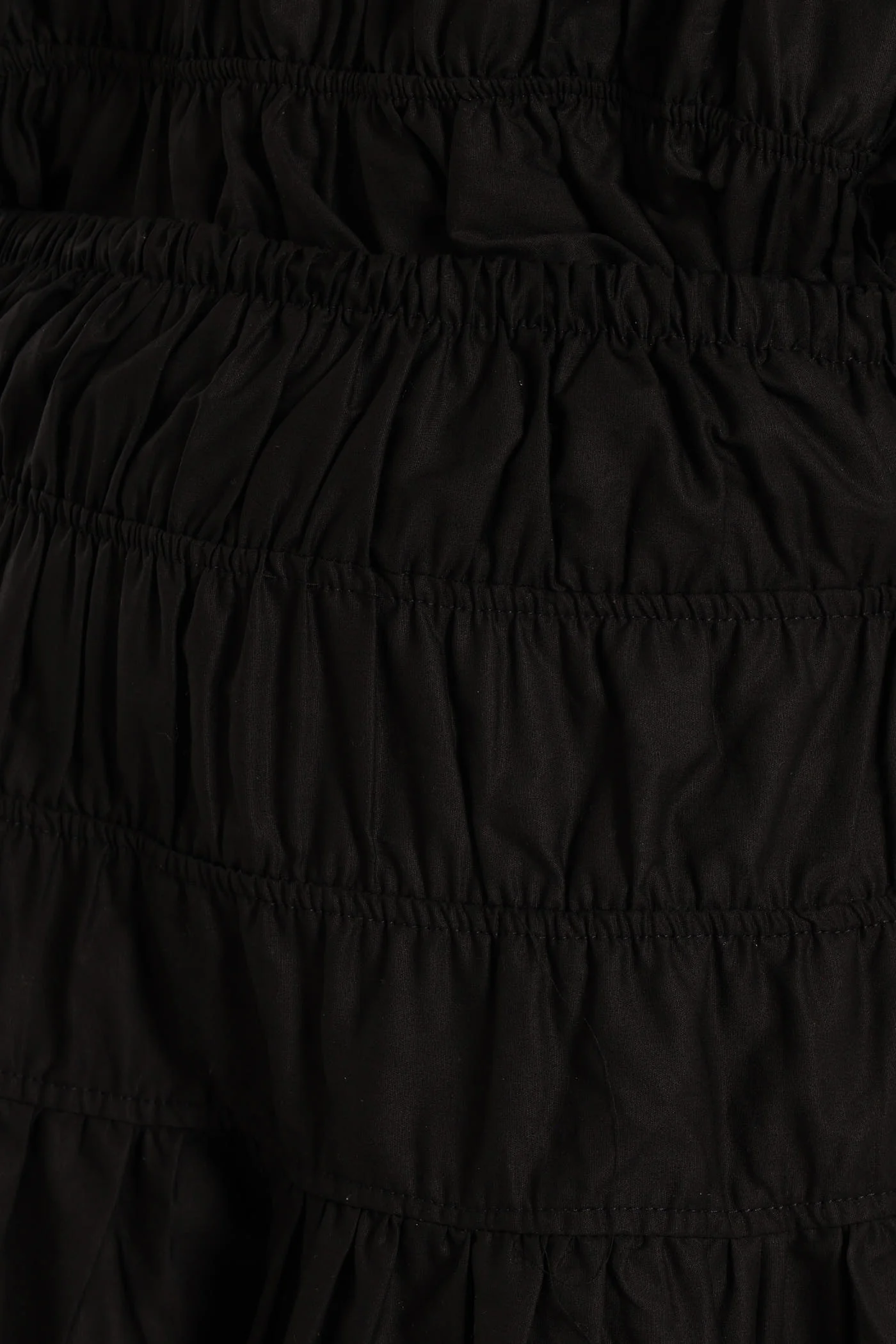 Girls Shirring Skirt - Black - Image 4