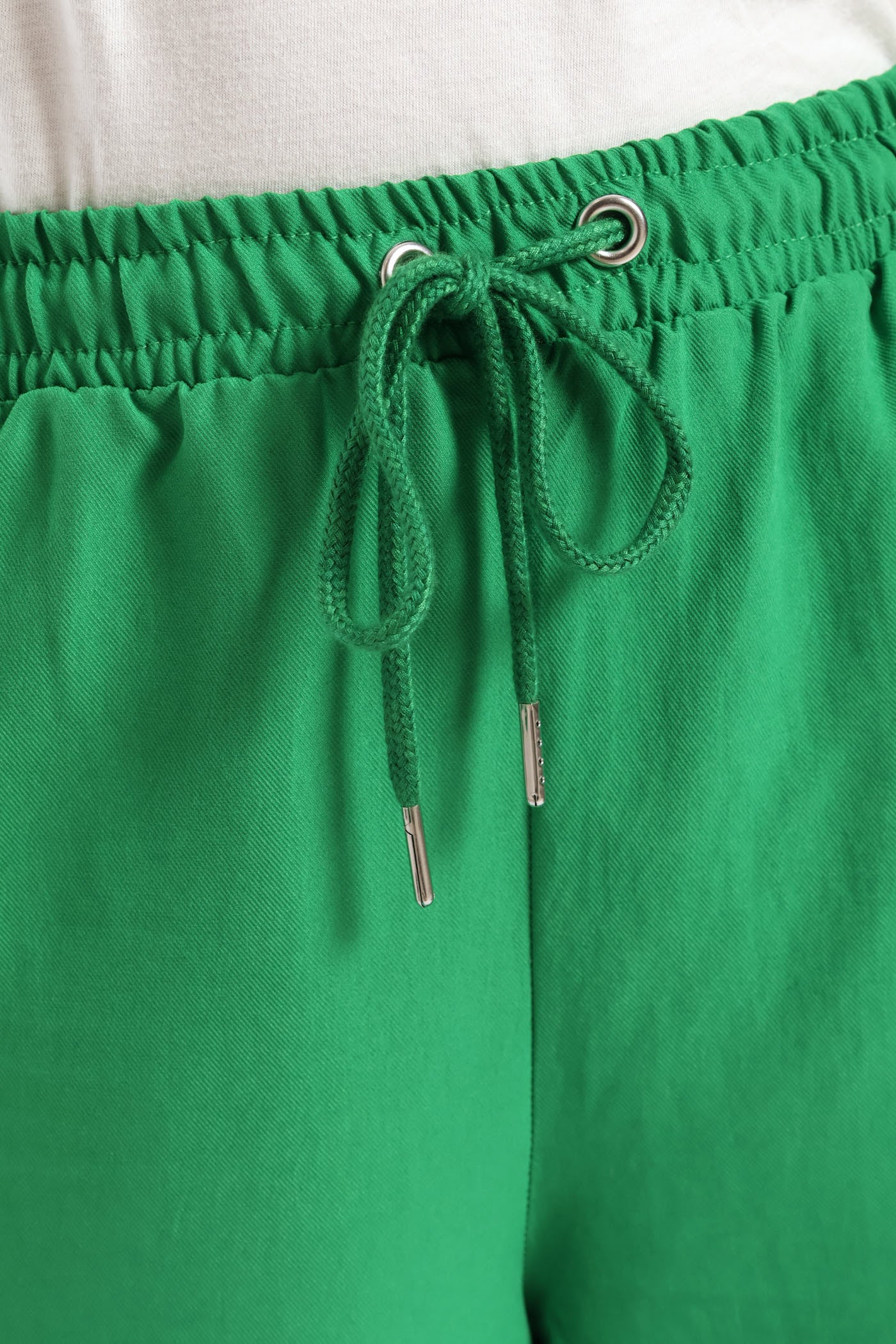 Girls Side Tape Wide Leg Woven Pants - Green - Image 5