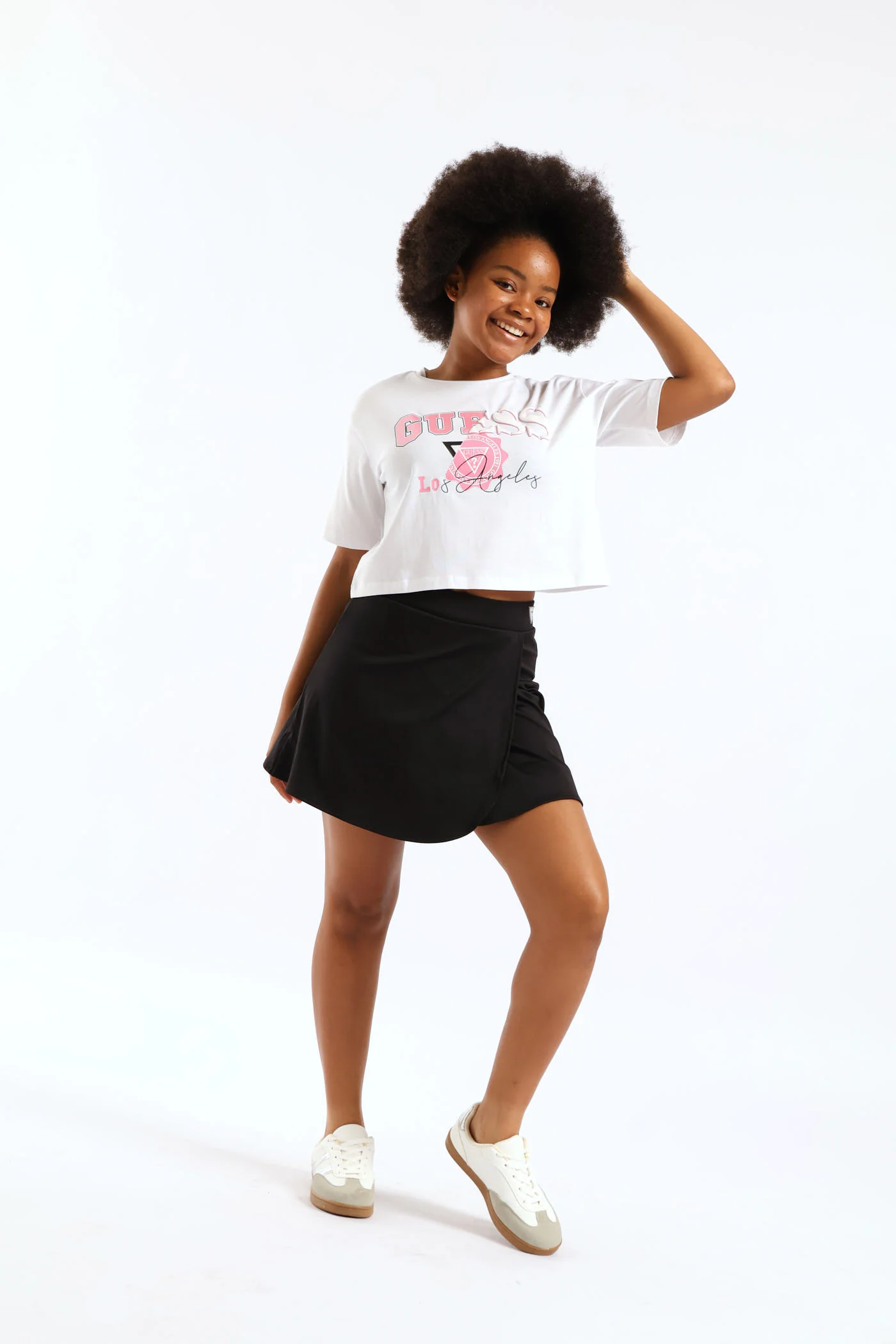 Girls Skort Set - White - Image 2