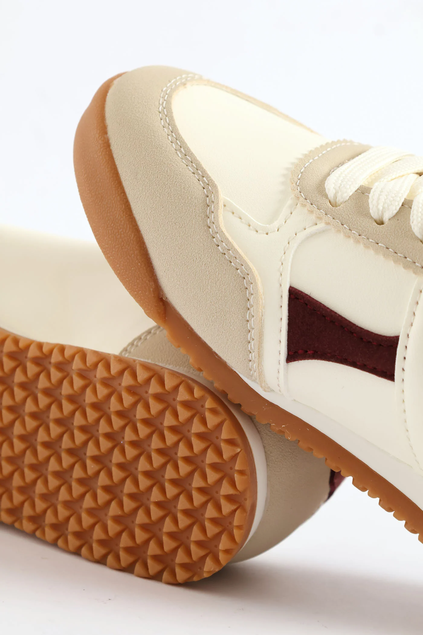 Girls Slimsline Sneaker - Off White - Image 2