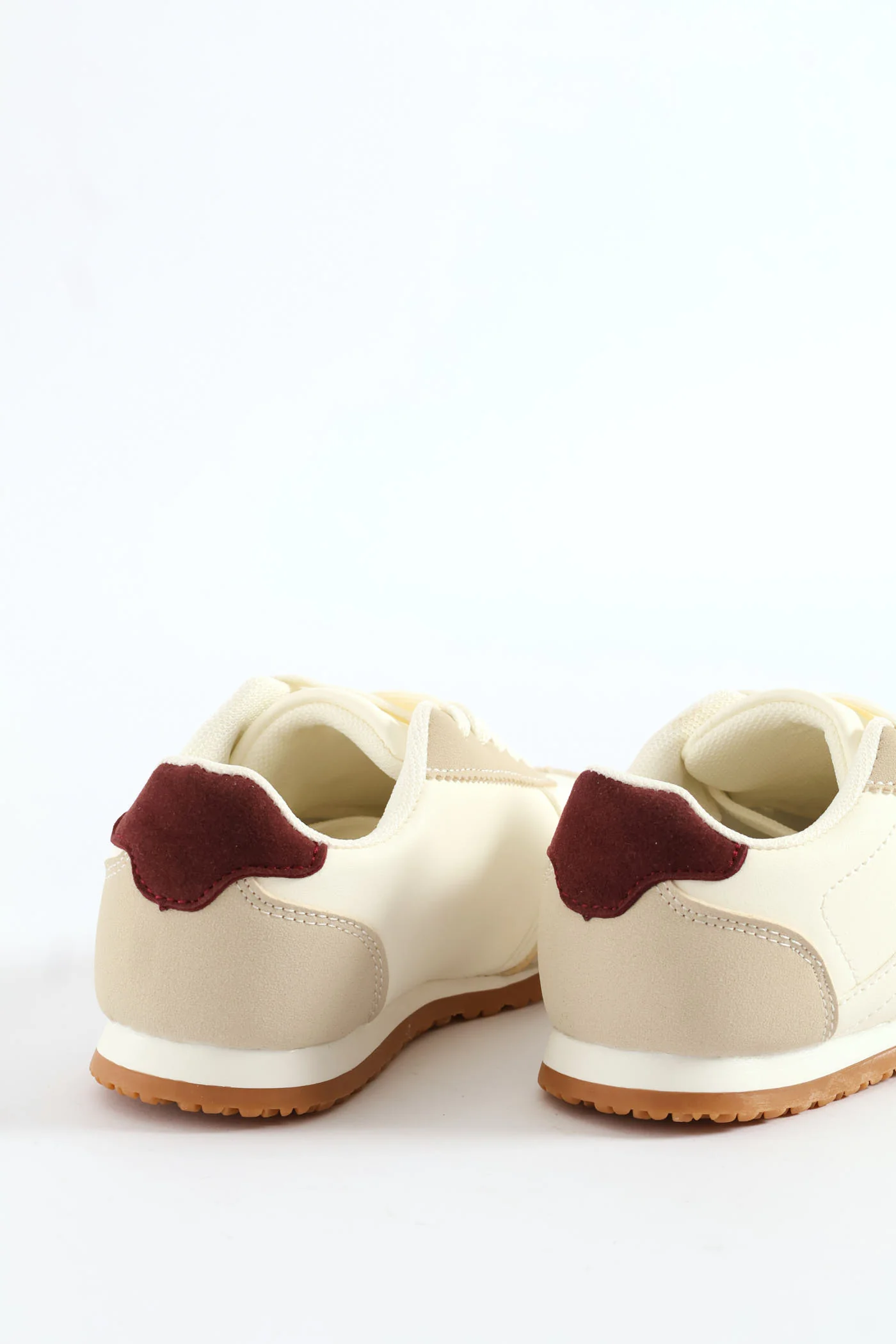 Girls Slimsline Sneaker - Off White - Image 5