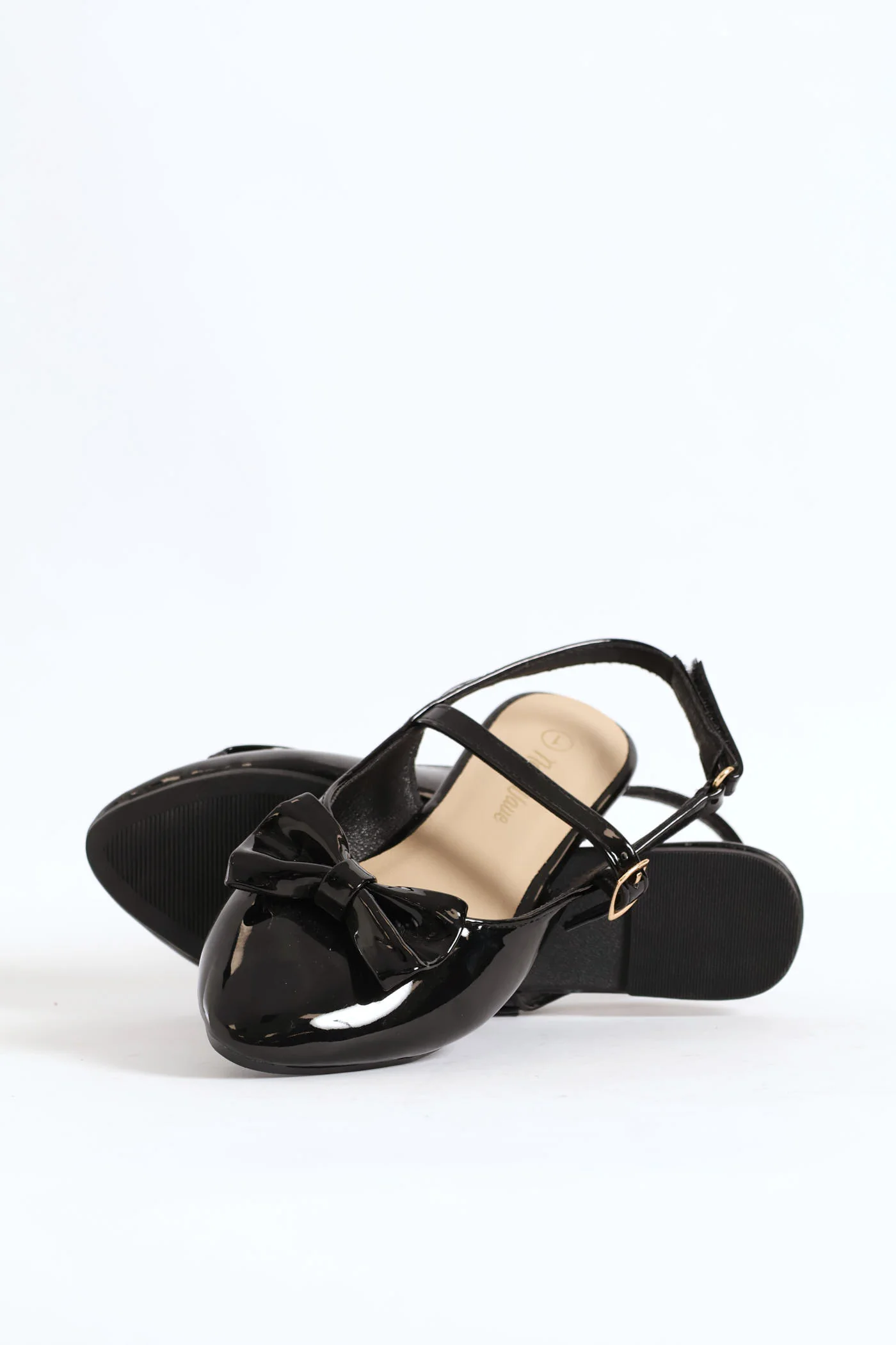 Girls Slingback Pump - Black - Image 3