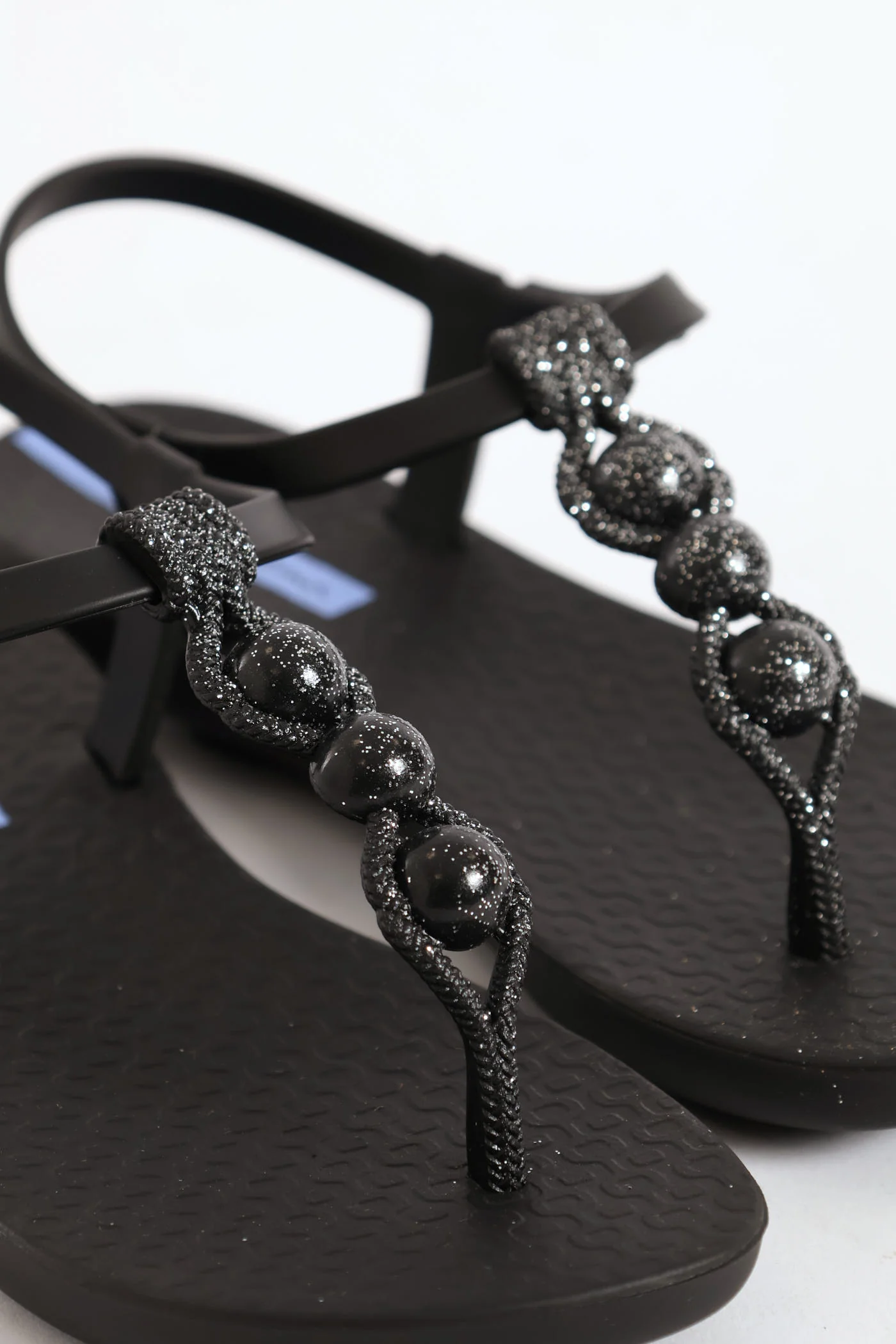 Girls Slingback Thong Sandal - Black - Image 2