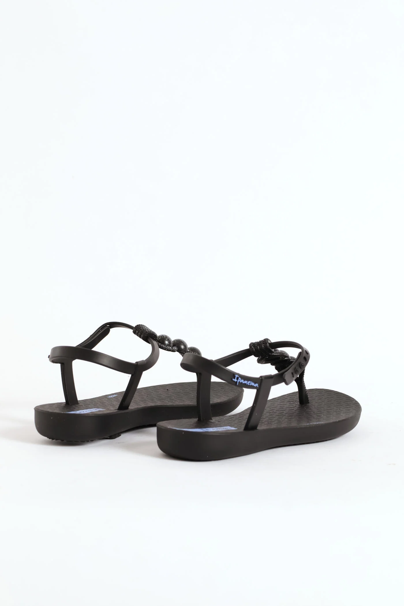 Girls Slingback Thong Sandal - Black - Image 3