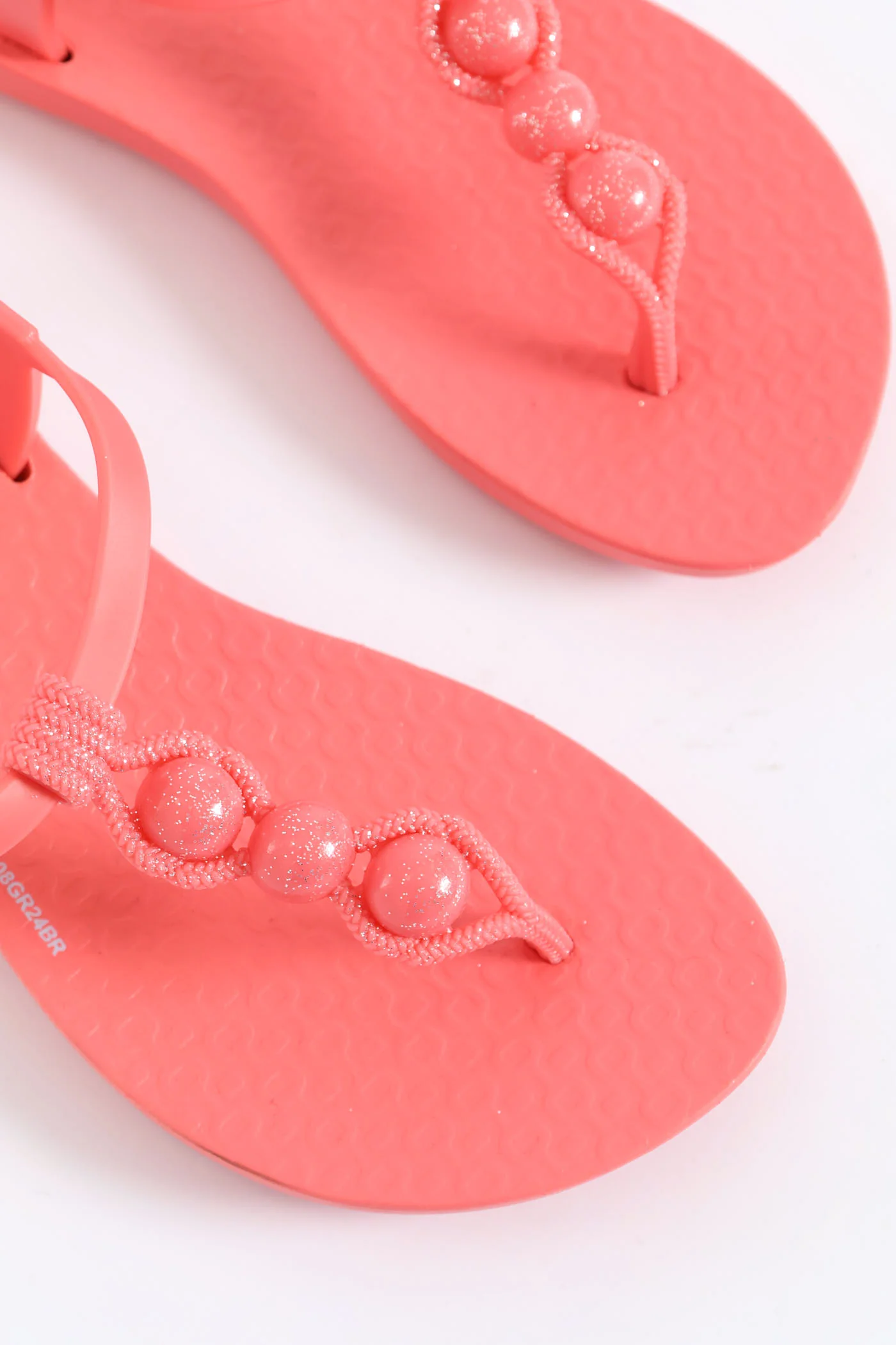 Girls Slingback Thong Sandal - Coral - Image 2