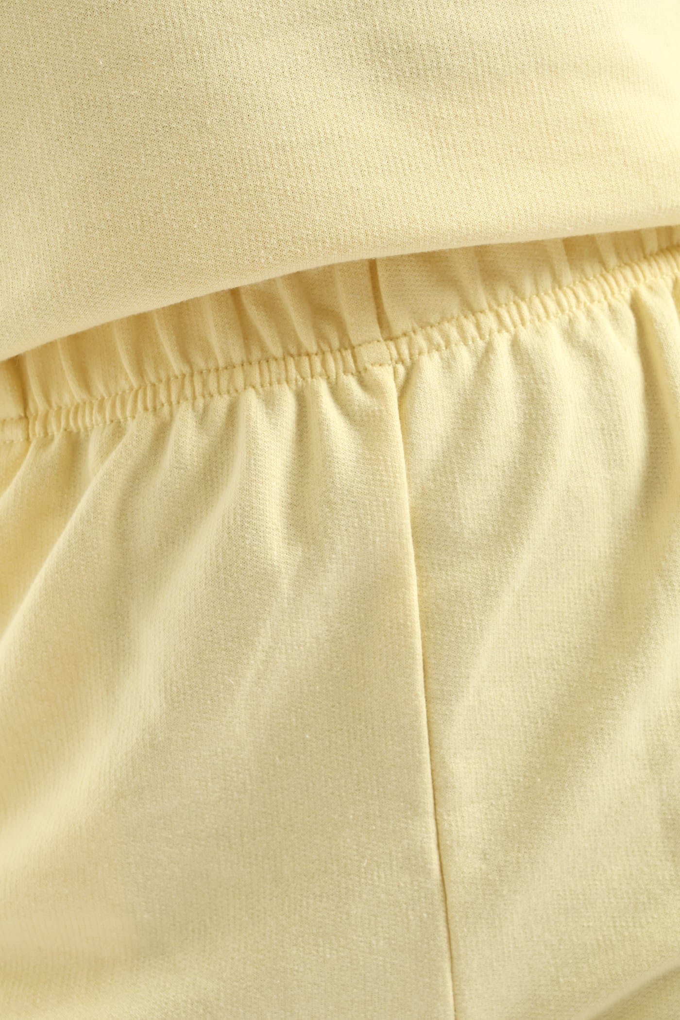 Girls Slogan Fleece Short - Yellow - Image 3