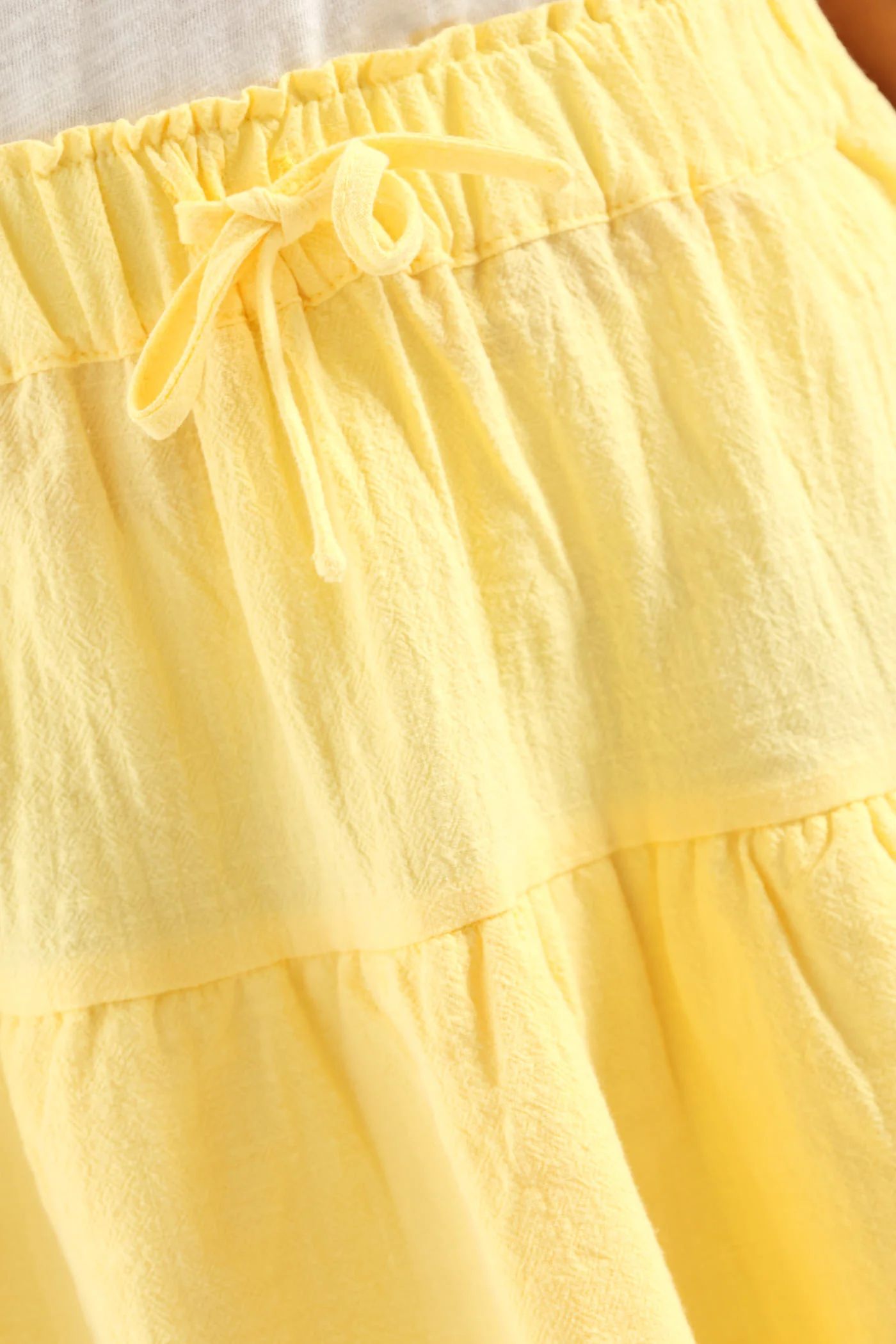 Girls Slub Woven Rara Skirt - Yellow - Image 5