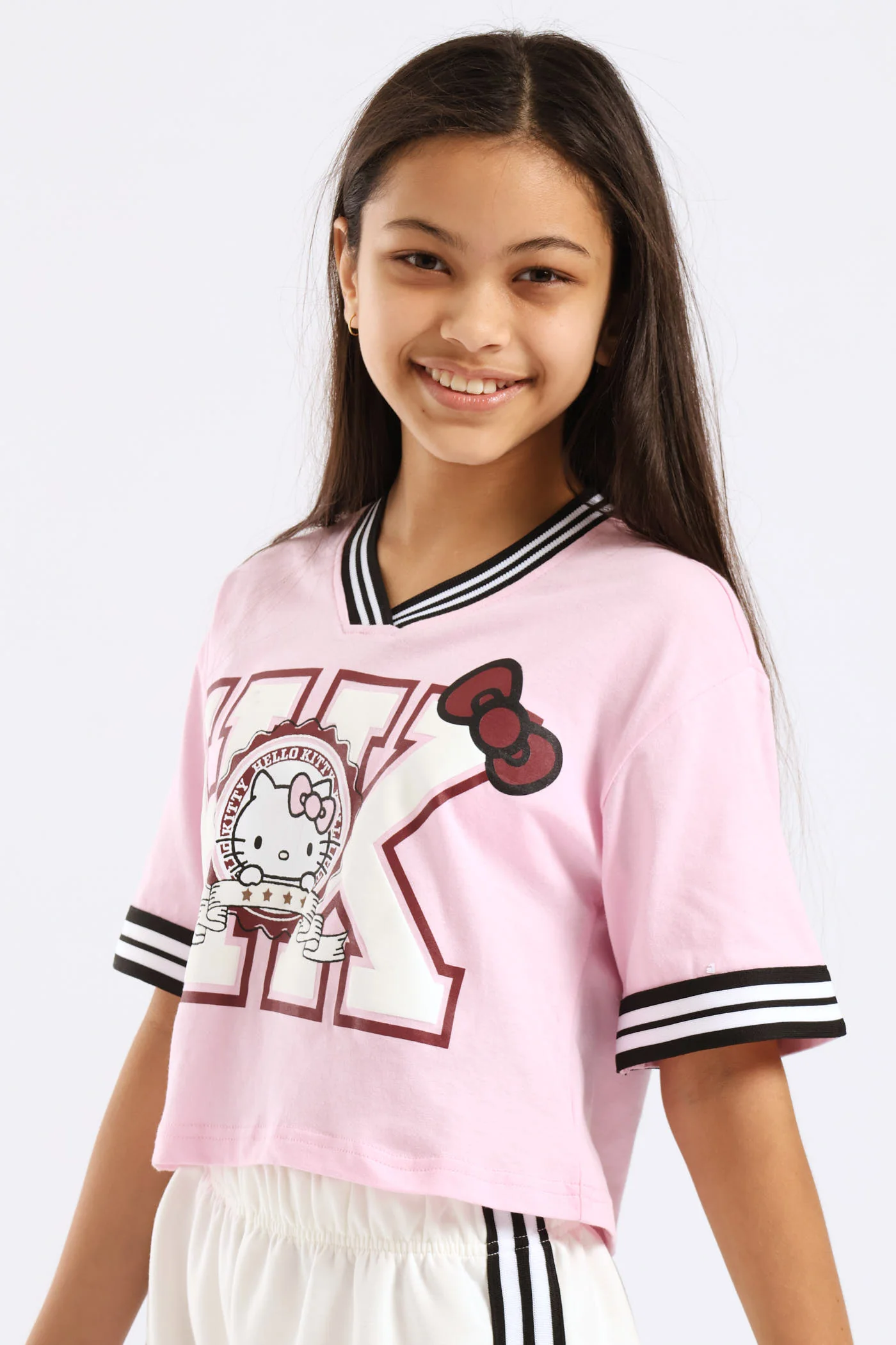 Girls Sport Jersey Tee - Pink - Image 2