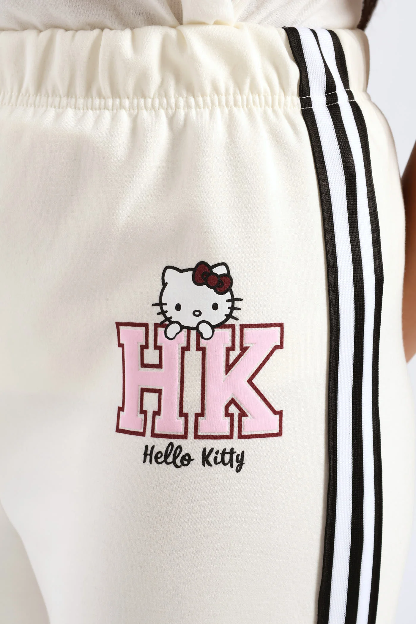 Girls Sport Wide Leg Pants - Milk - Image 6