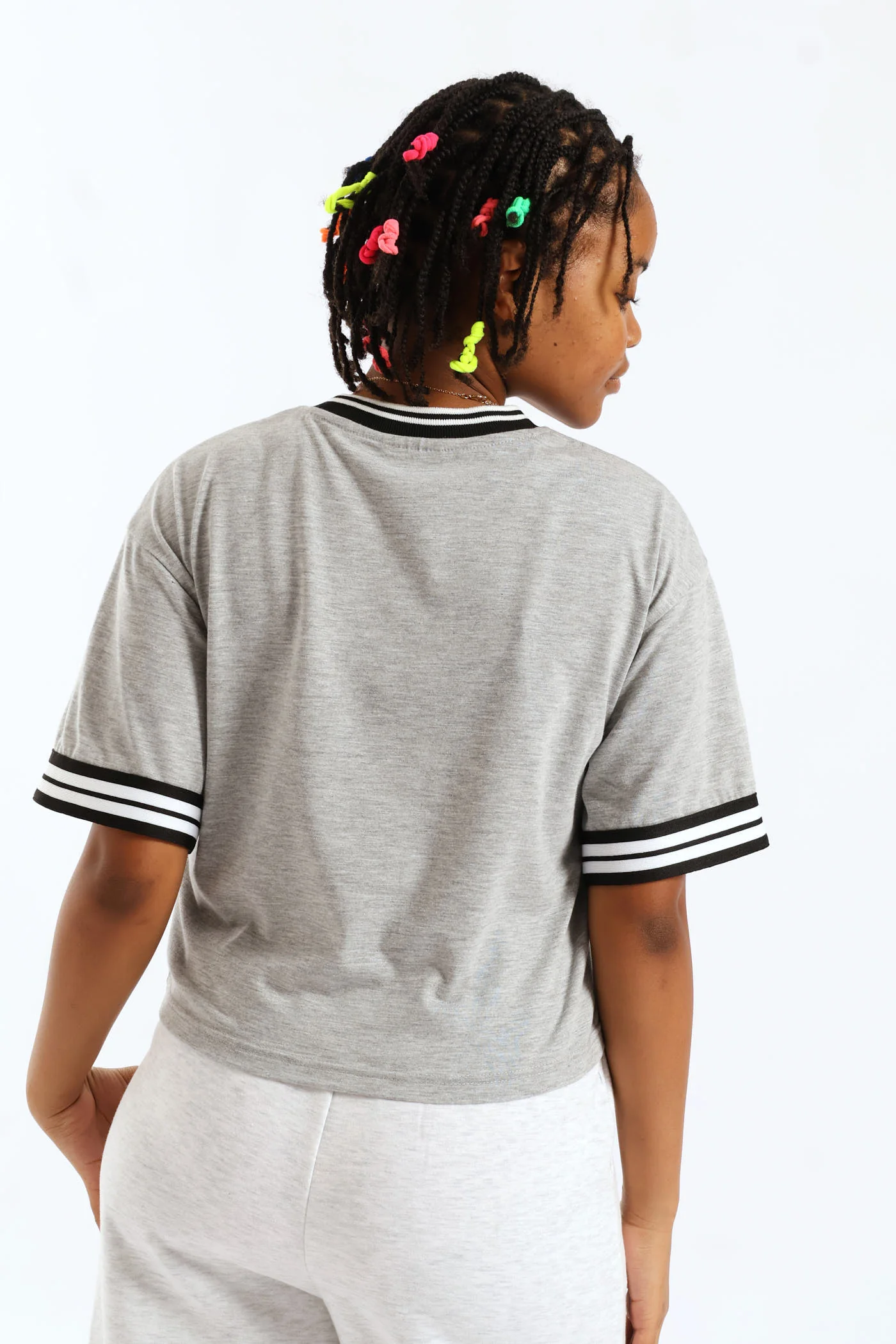 Girls Sports Jersey - Grey - Image 2
