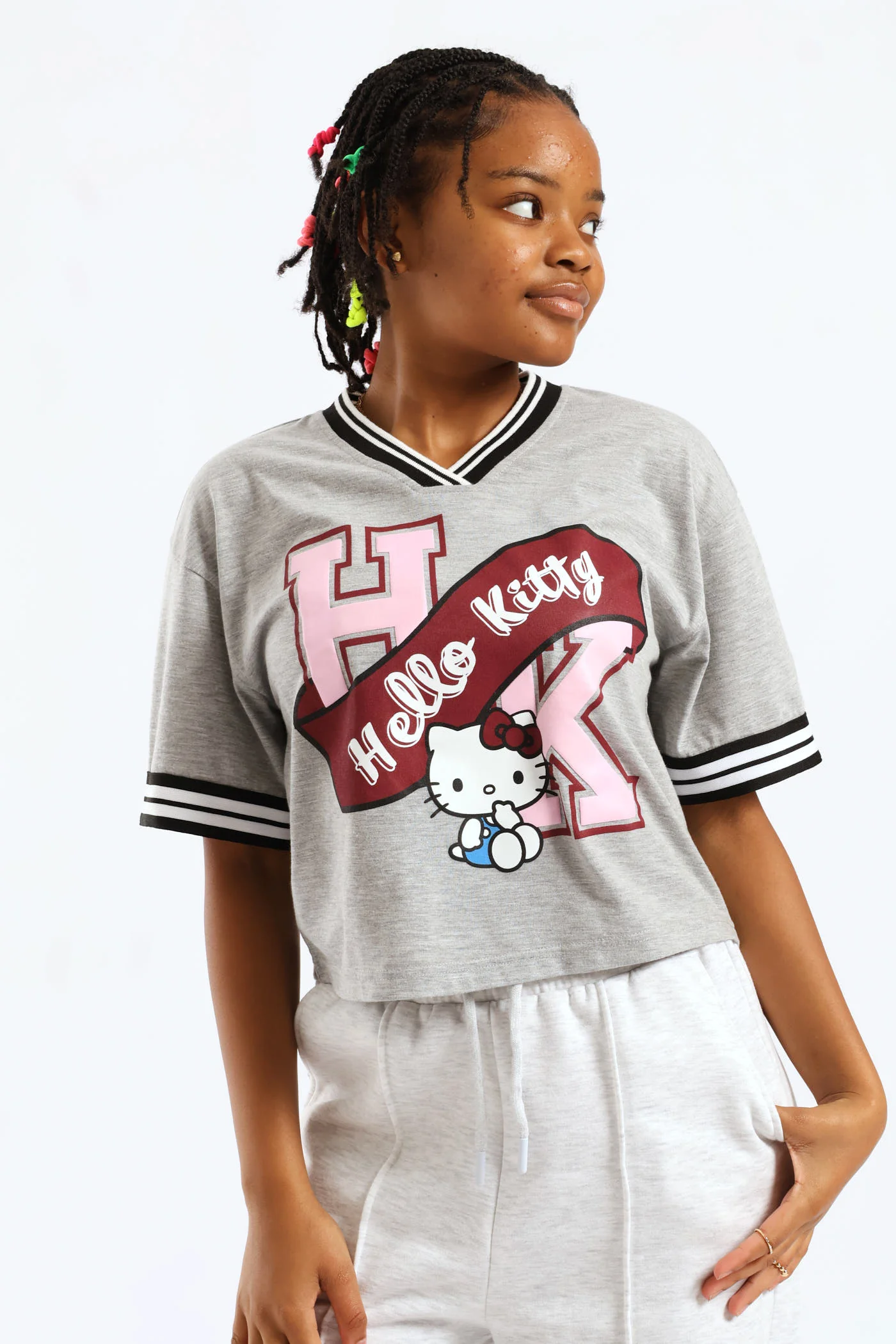 Girls Sports Jersey - Grey - Image 3