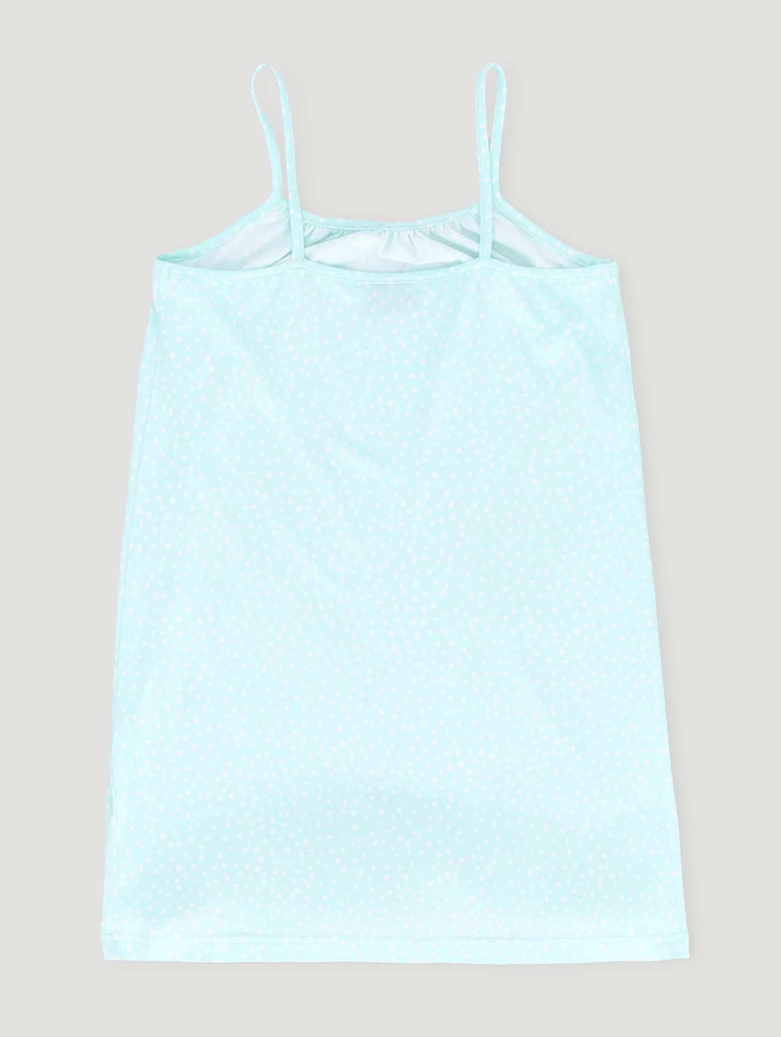 Girls Spot Print Embroidered Sleep Dress - Aqua - Image 2
