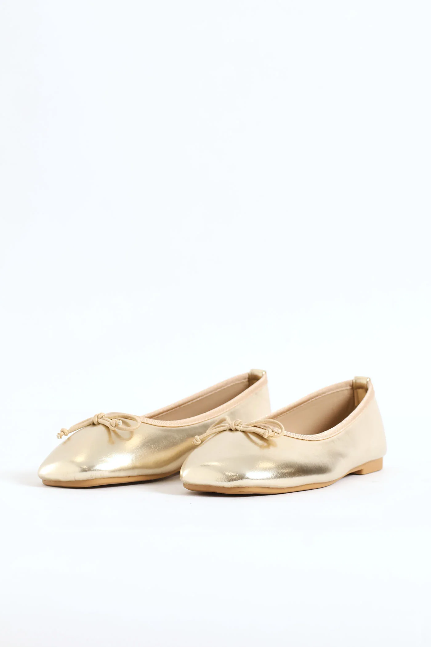 Girls Square Toe Pump - Gold - Image 2