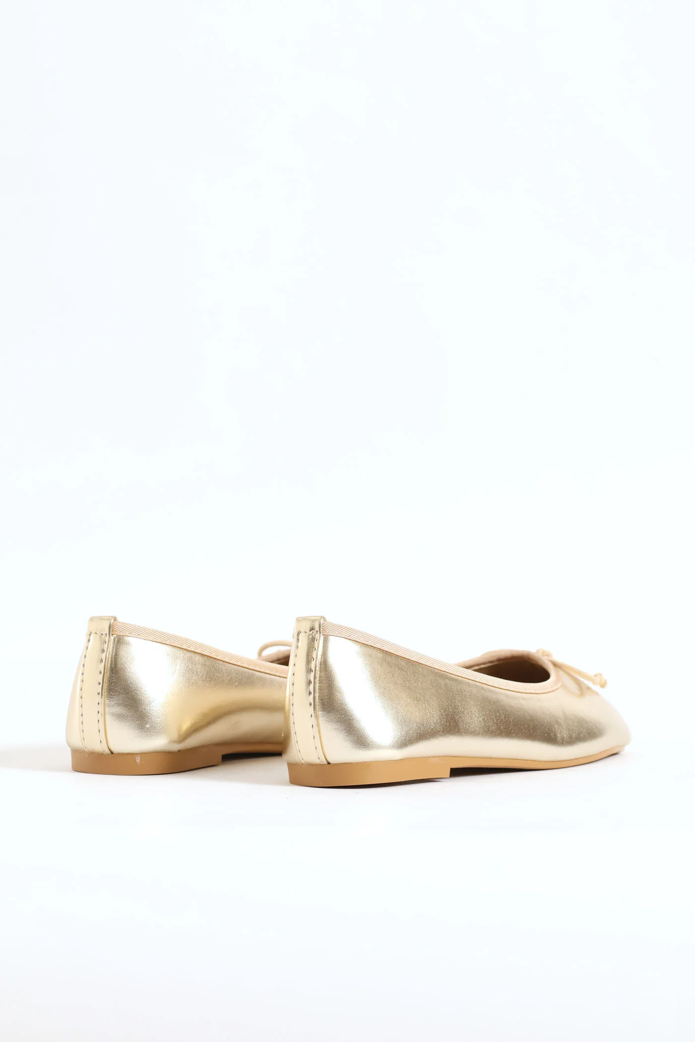 Girls Square Toe Pump - Gold - Image 3