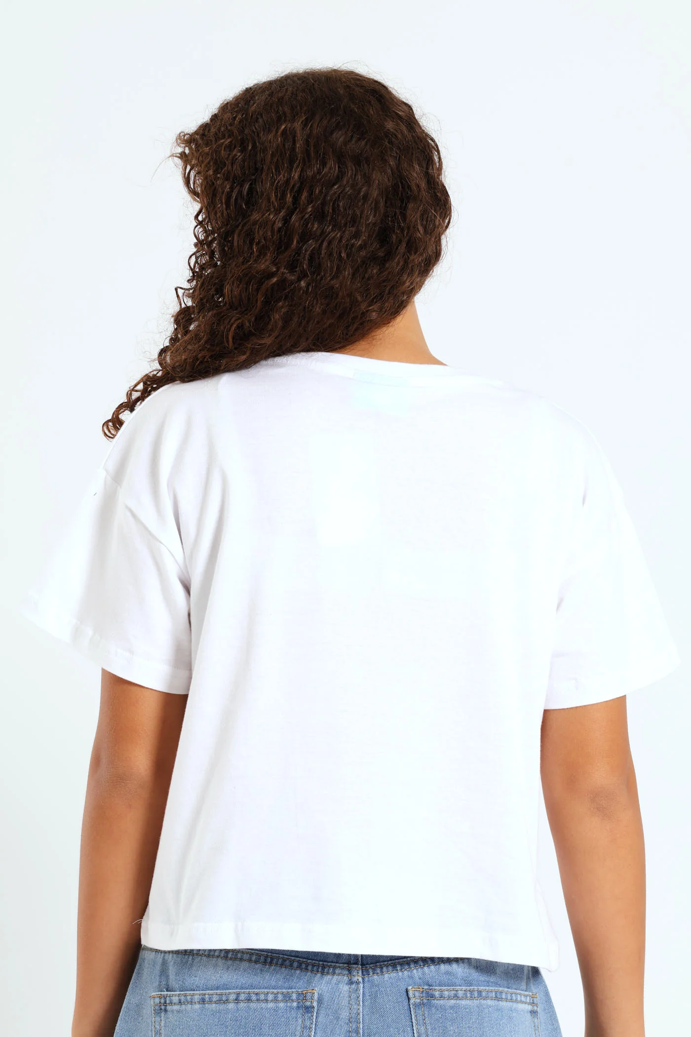 Girls Squish Just Vibin Boxy Tee - White - Image 3