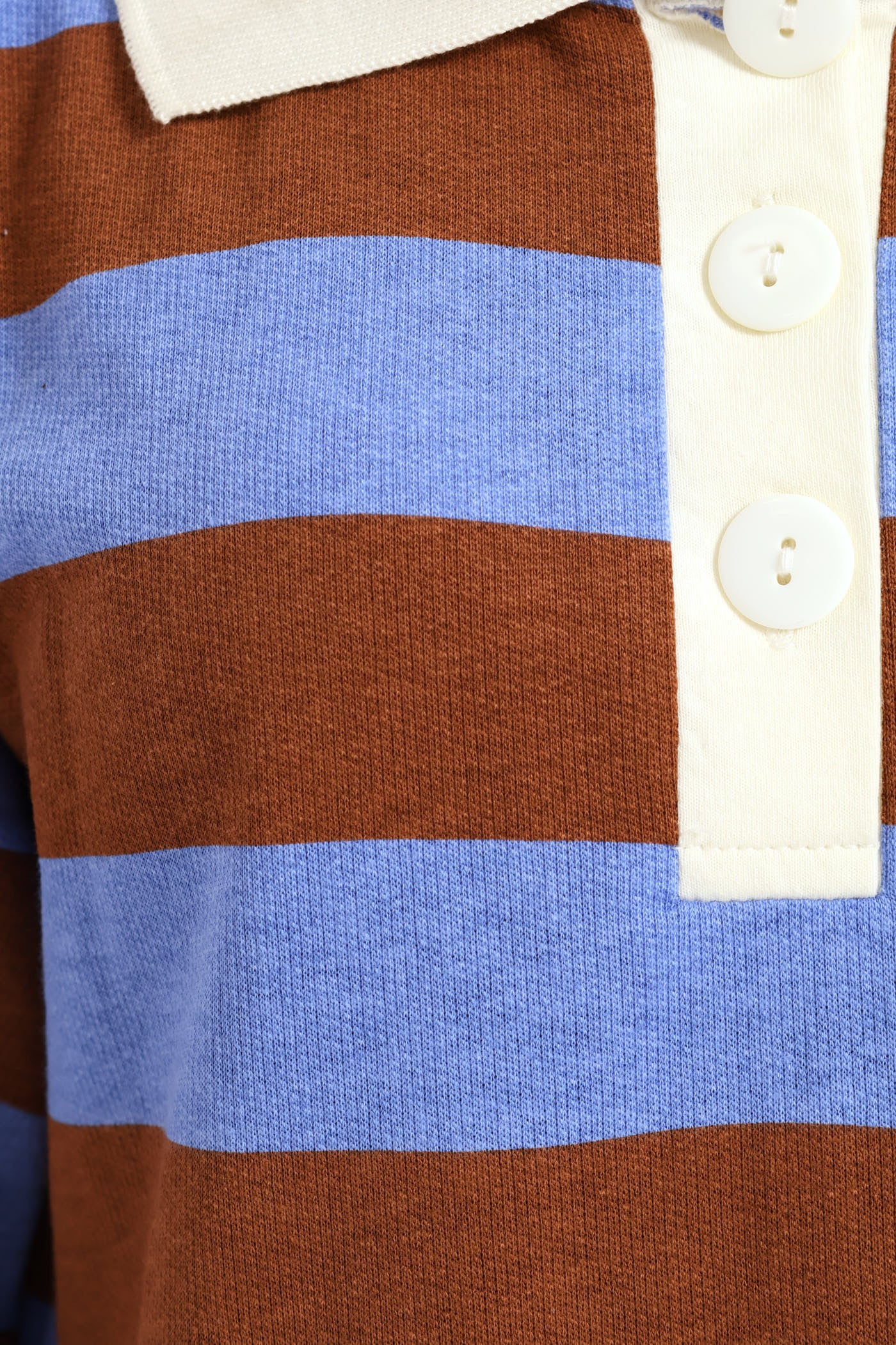 Girls Stripe Golfer Tee Dress - Brown - Image 2