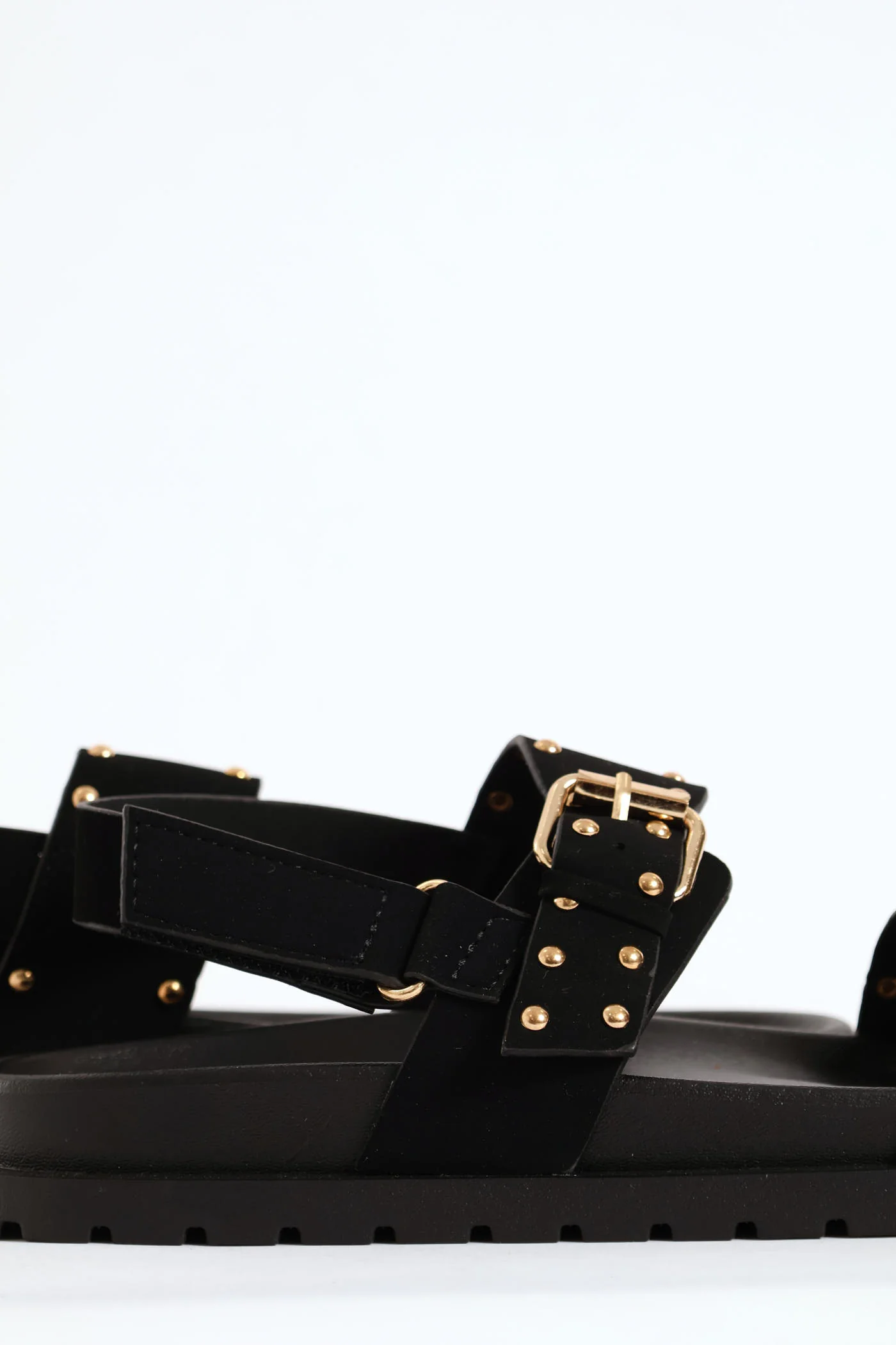 Girls Studded Chunky Sandal - Black - Image 2