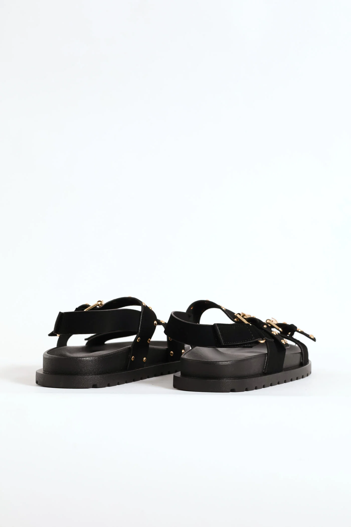 Girls Studded Chunky Sandal - Black - Image 4