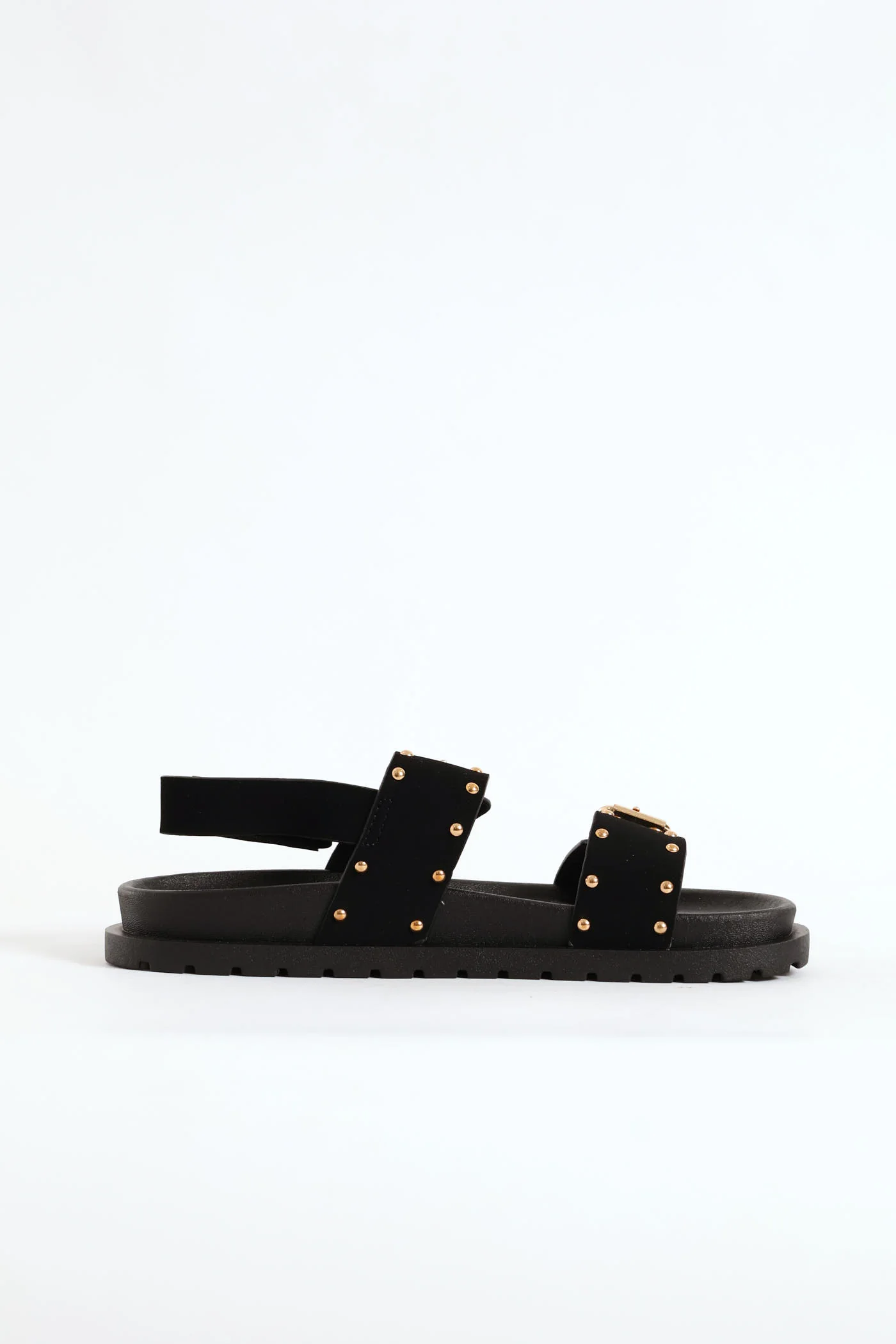 Girls Studded Chunky Sandal - Black - Image 5